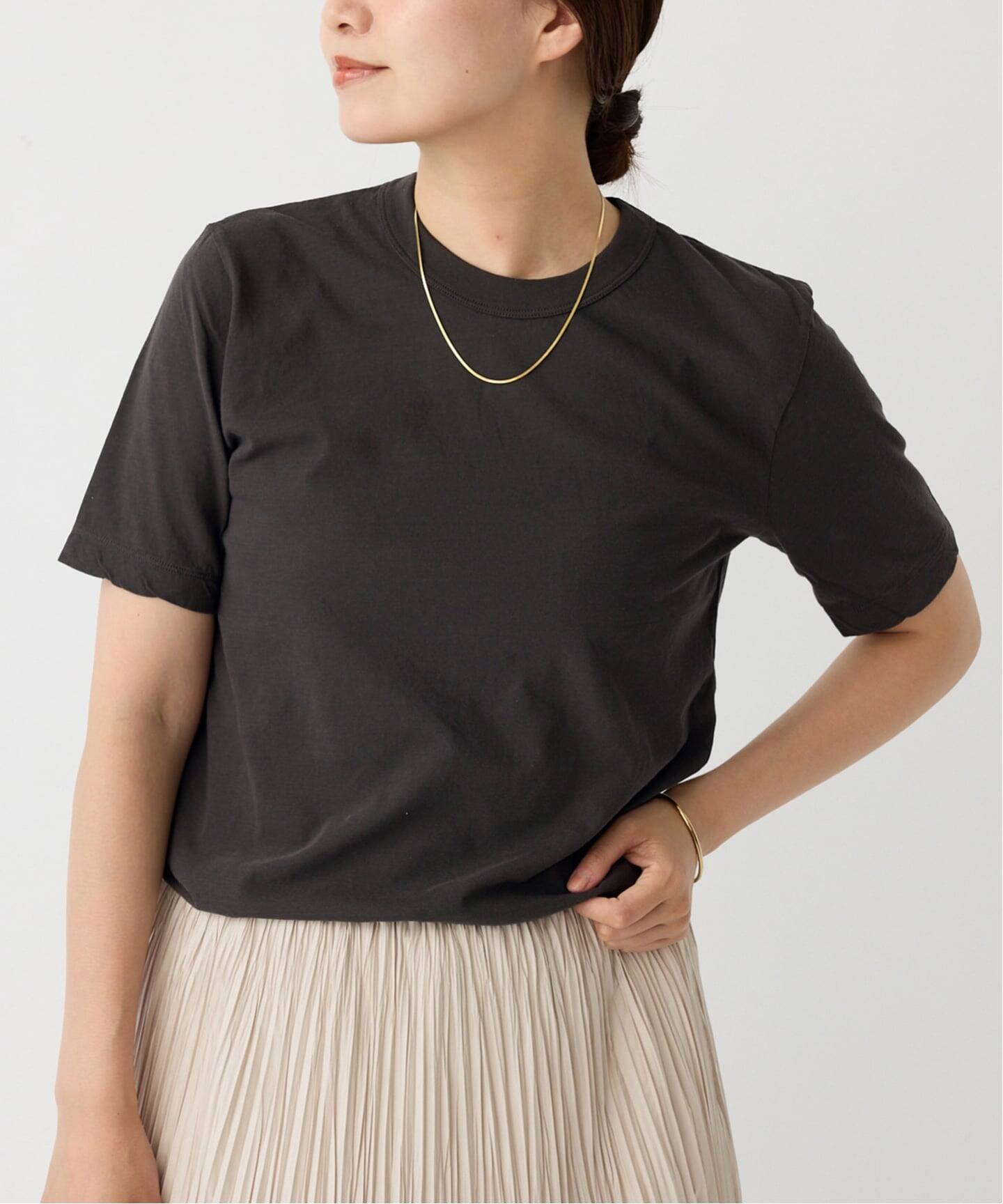 IENA/ イエナ ATON Tシャツ 追加》ATON/エイトン 別注 FRESCA SINGLE JERSEY Tシャツ（T
