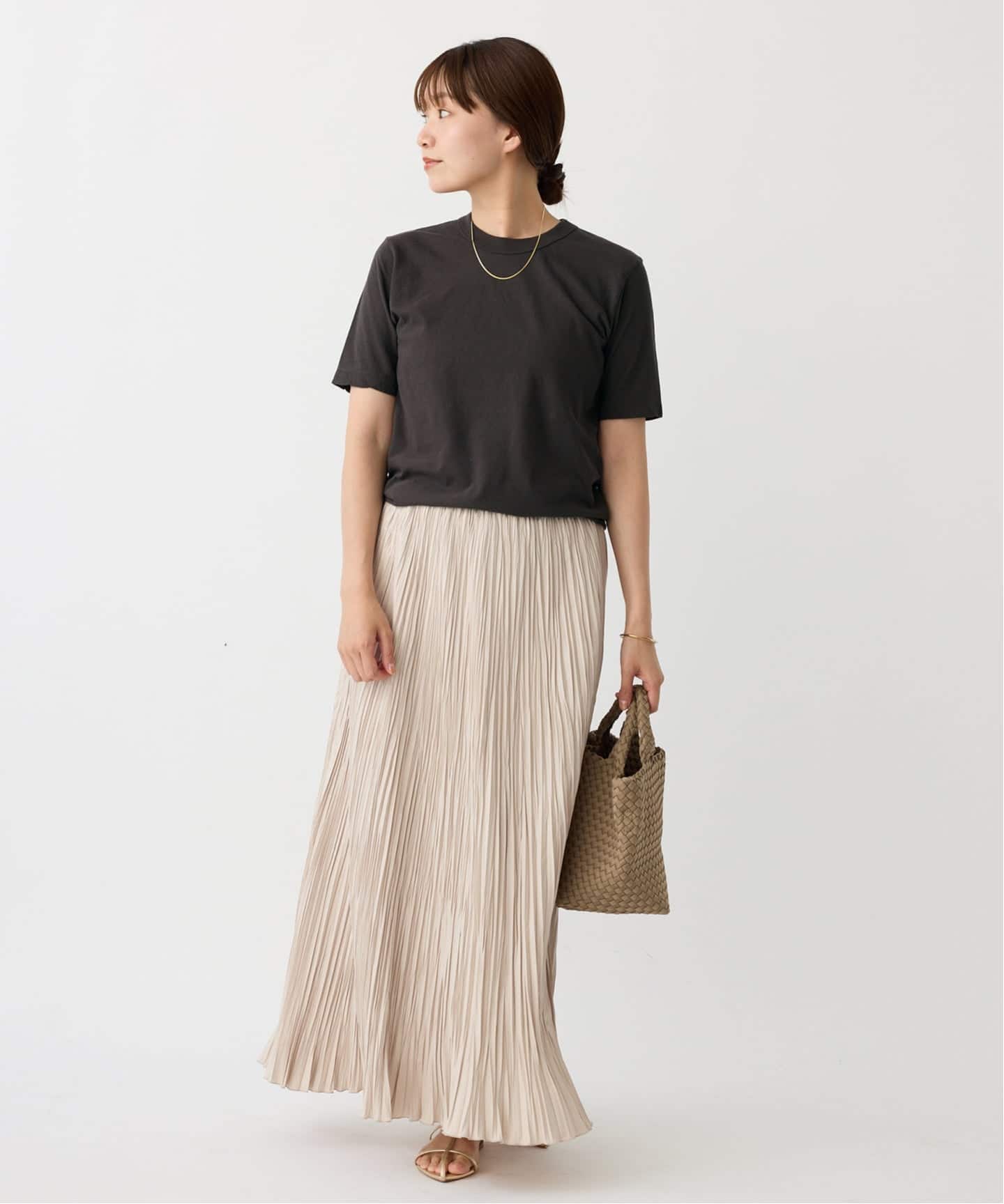 ATONエイトンTシャツイエナ IENA 別注 今期試着のみ ATON/エイトン 別注 FRESCA SINGLE JERSEY Tシャツ（Tシャツ