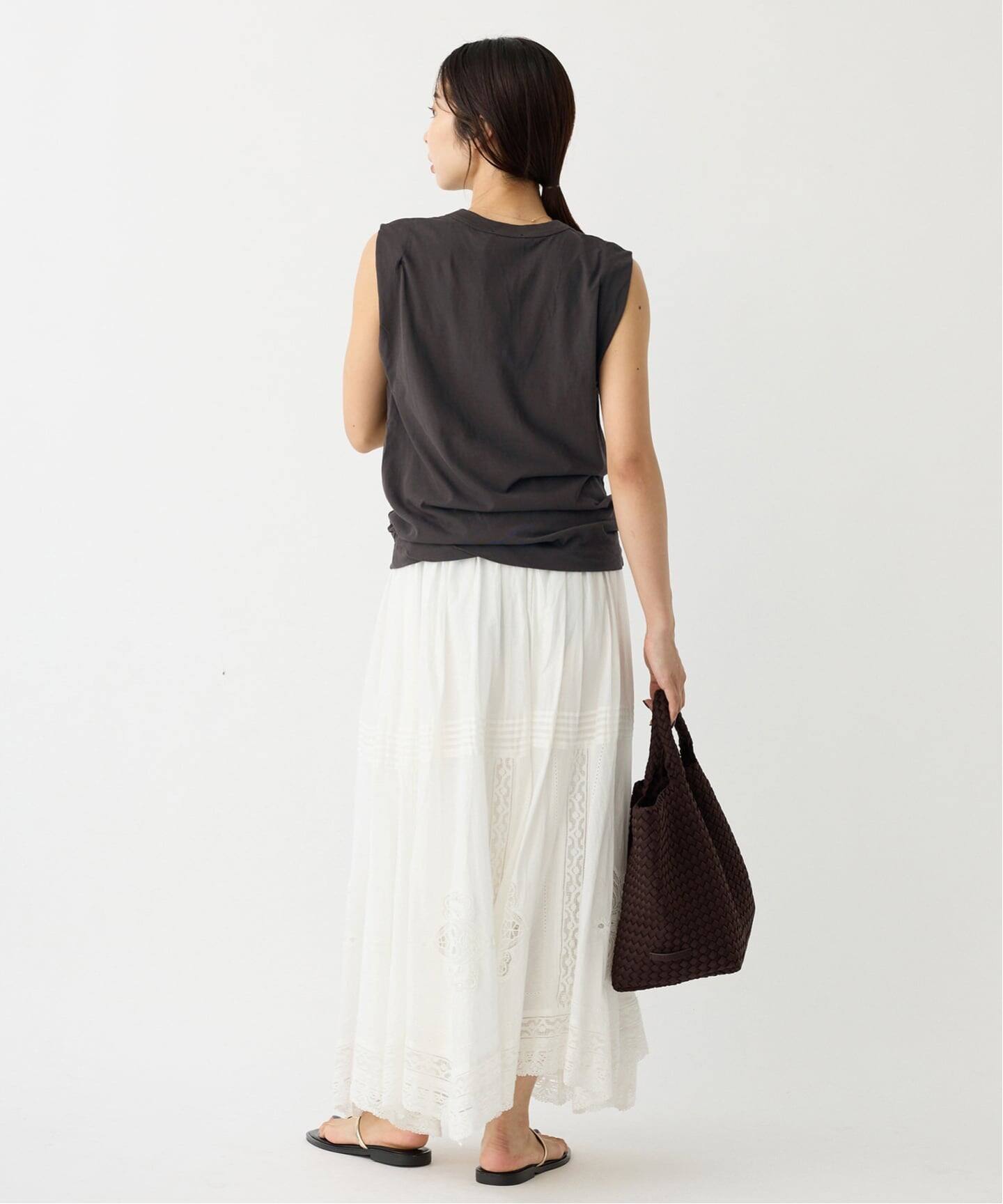 追加》ATON/エイトン FRESCA SINGLE JERSEY ノースリーブ（Tシャツ