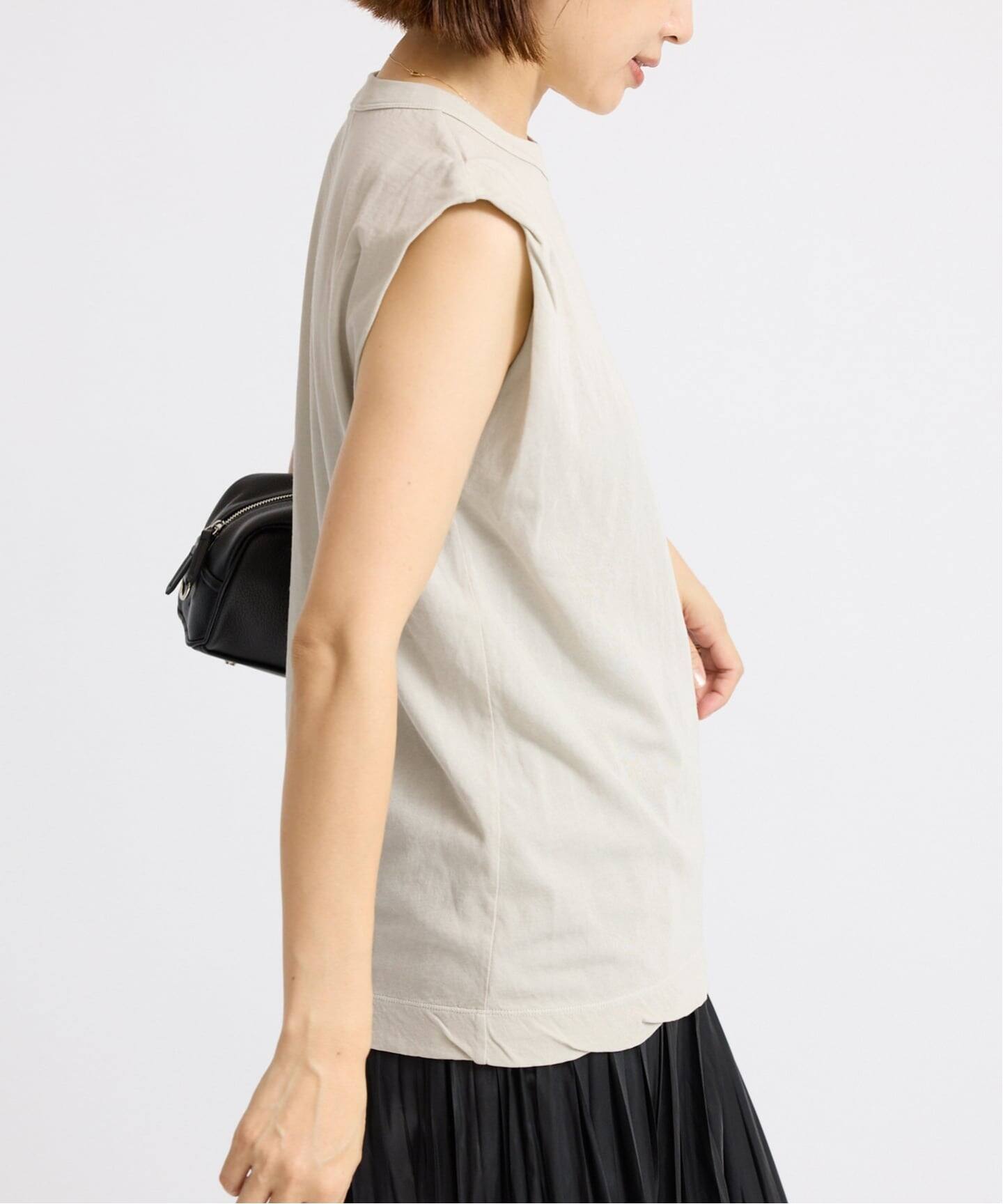 追加》ATON/エイトン FRESCA SINGLE JERSEY ノースリーブ（Tシャツ