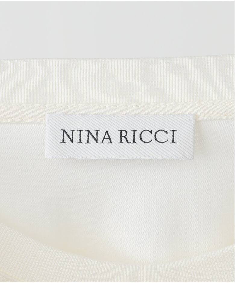 NINA RICCI/ニナ リッチ JERSEY BOW RIBBON TEE Tシャツ
