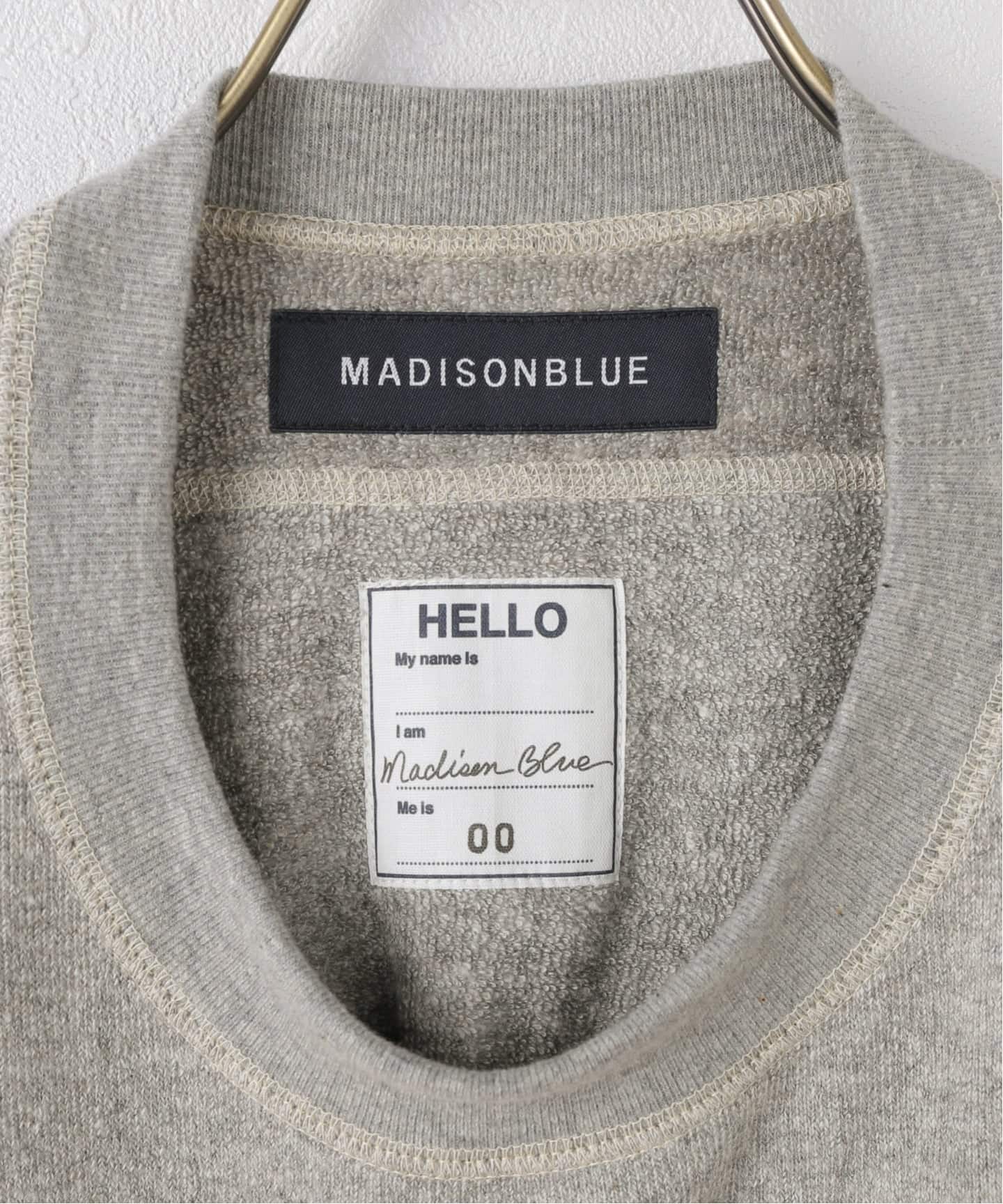 MADISONBLUE グレー スウェット 00(XS) 美品 MADISONBLUE グレー スウェット 00(XS) 美品 MADISONBLUE