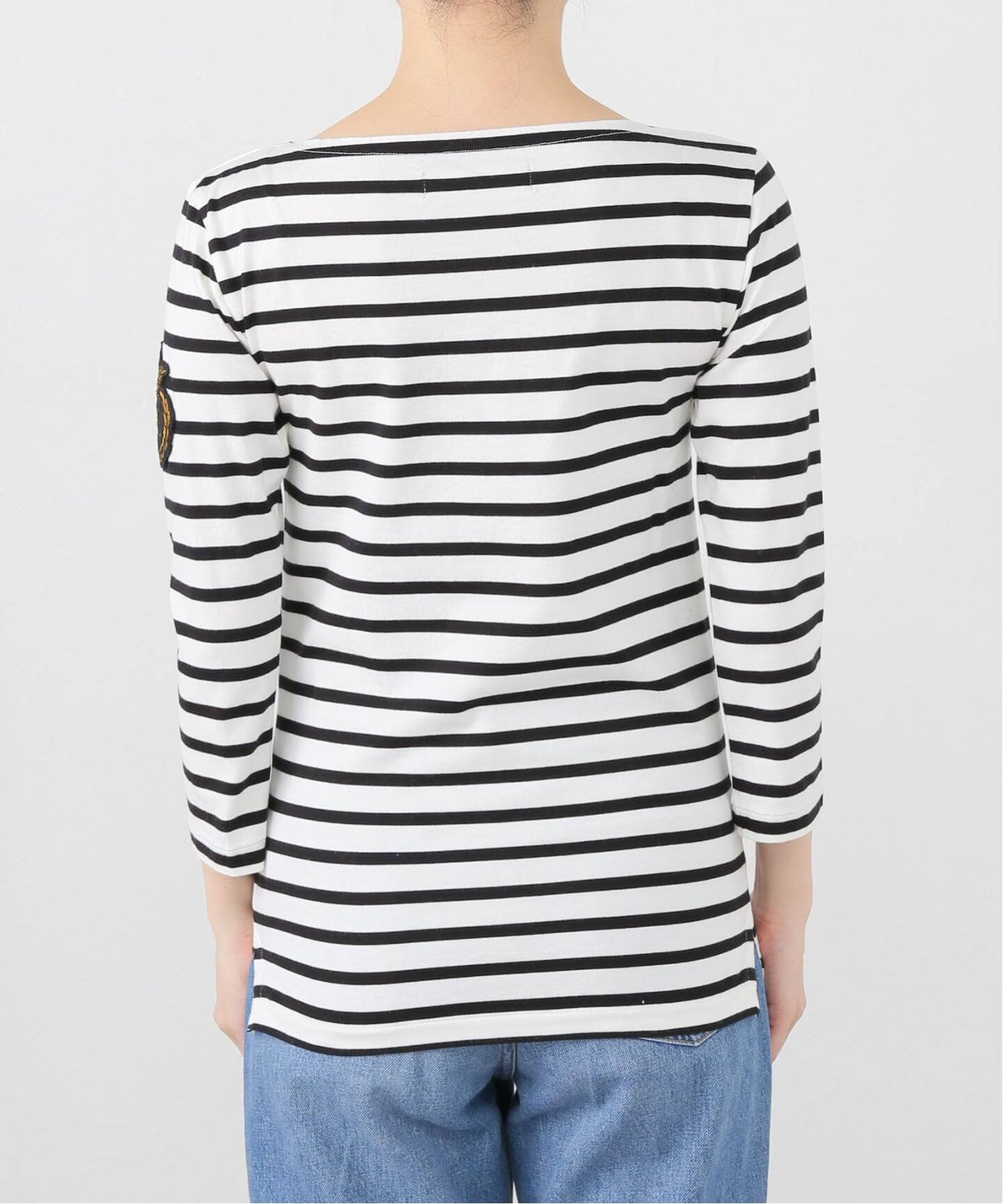 MARINE BORDER BOAT NECK L/S TEE | 2025SS PRE ORDER | MADISONBLUE