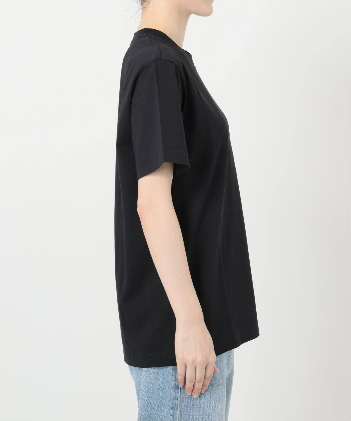 IENA別注　A.P.C. カットソー　黒 A.P.C./アーペーセー T-SHIRT STANDARD APC BRODE（Tシャツ