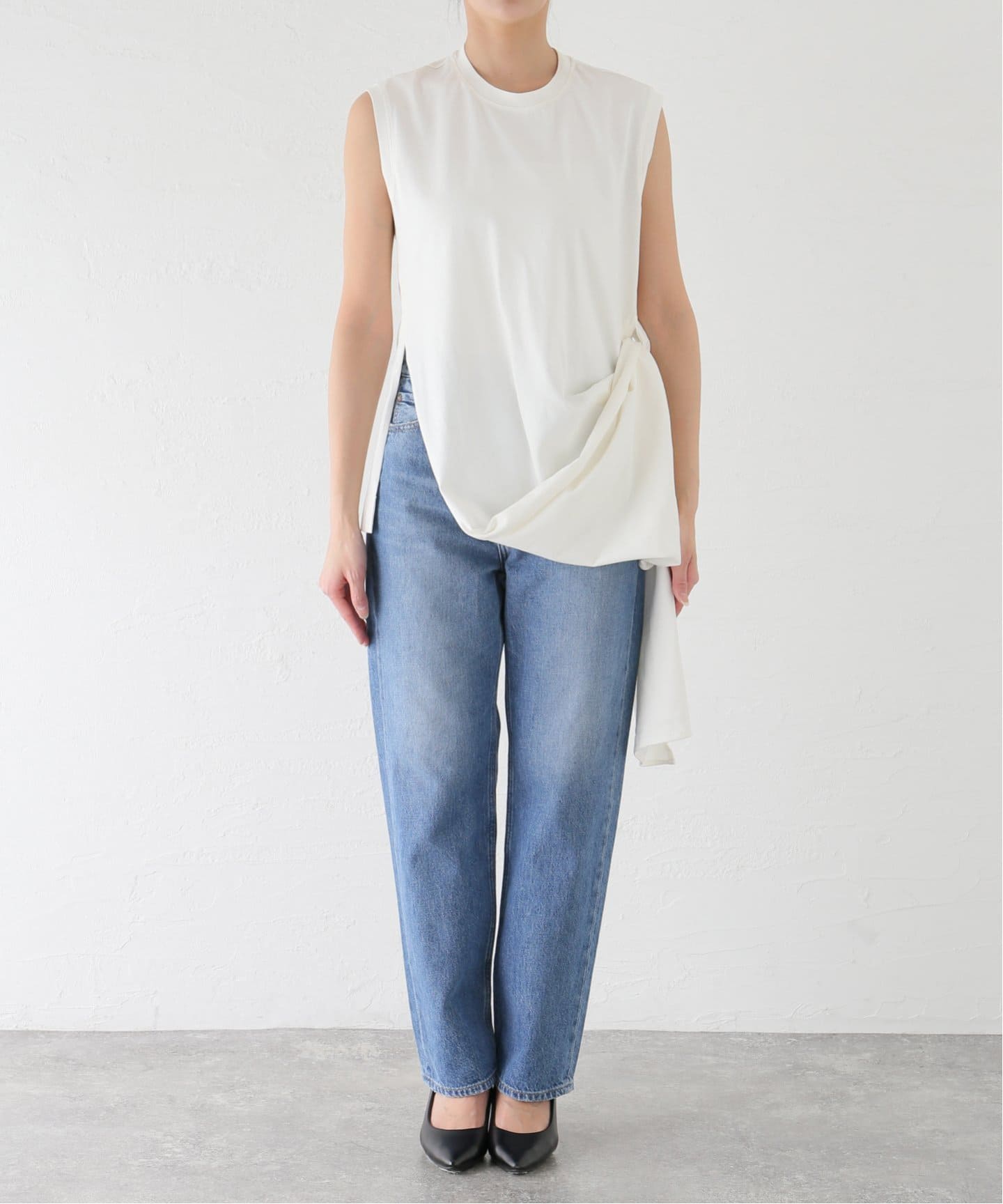 LITKOVSKA/リトコフスカ WAIST TWISTED COTTON Tshirts Tシャツ