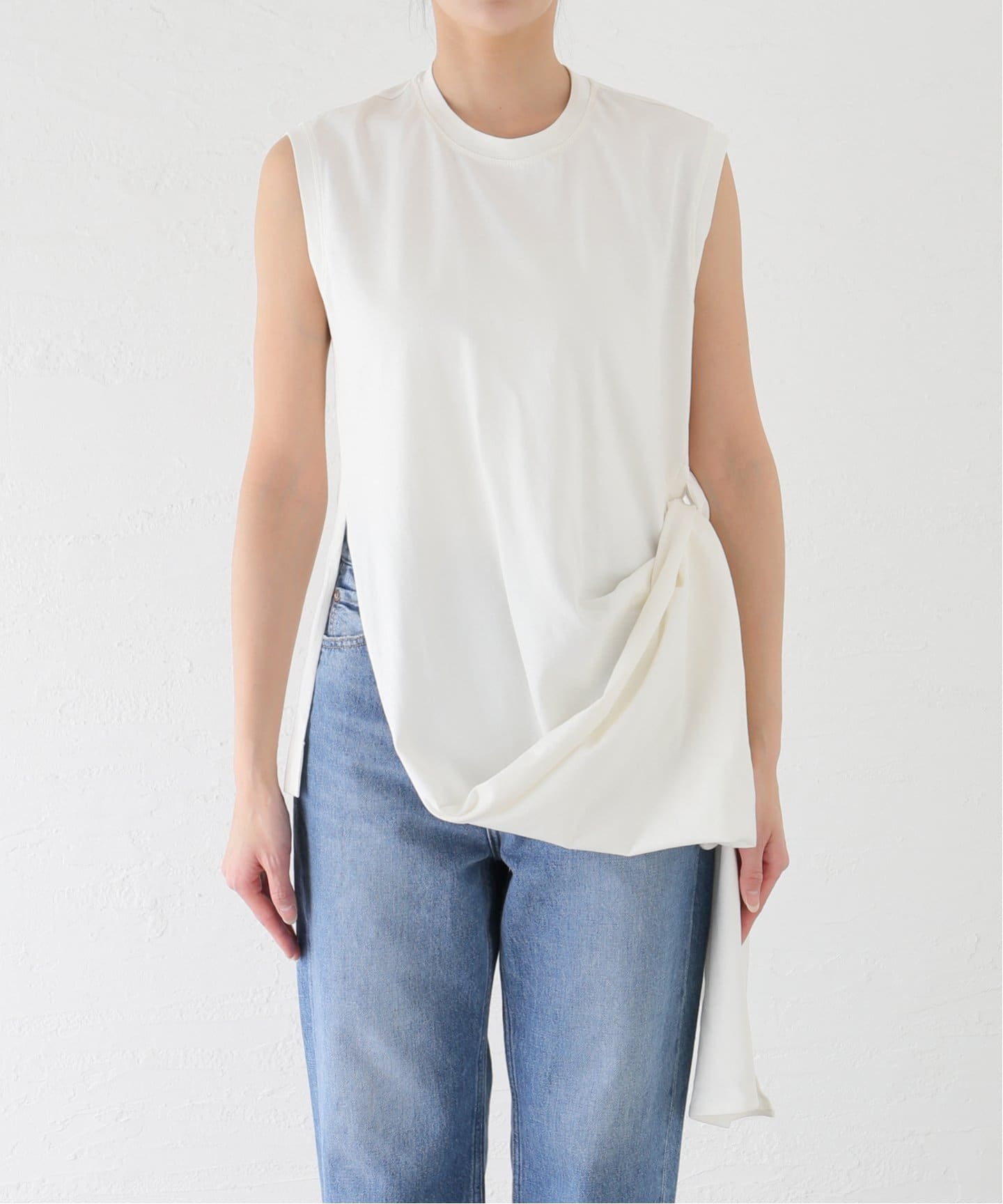 LITKOVSKA/リトコフスカ WAIST TWISTED COTTON Tshirts Tシャツ