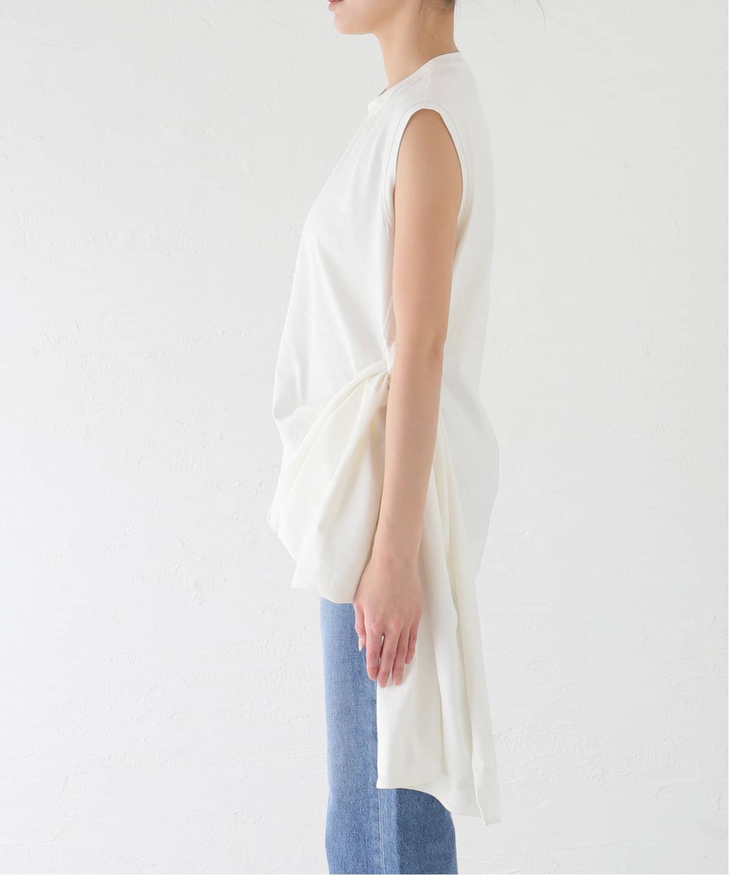 LITKOVSKA/リトコフスカ WAIST TWISTED COTTON Tshirts Tシャツ