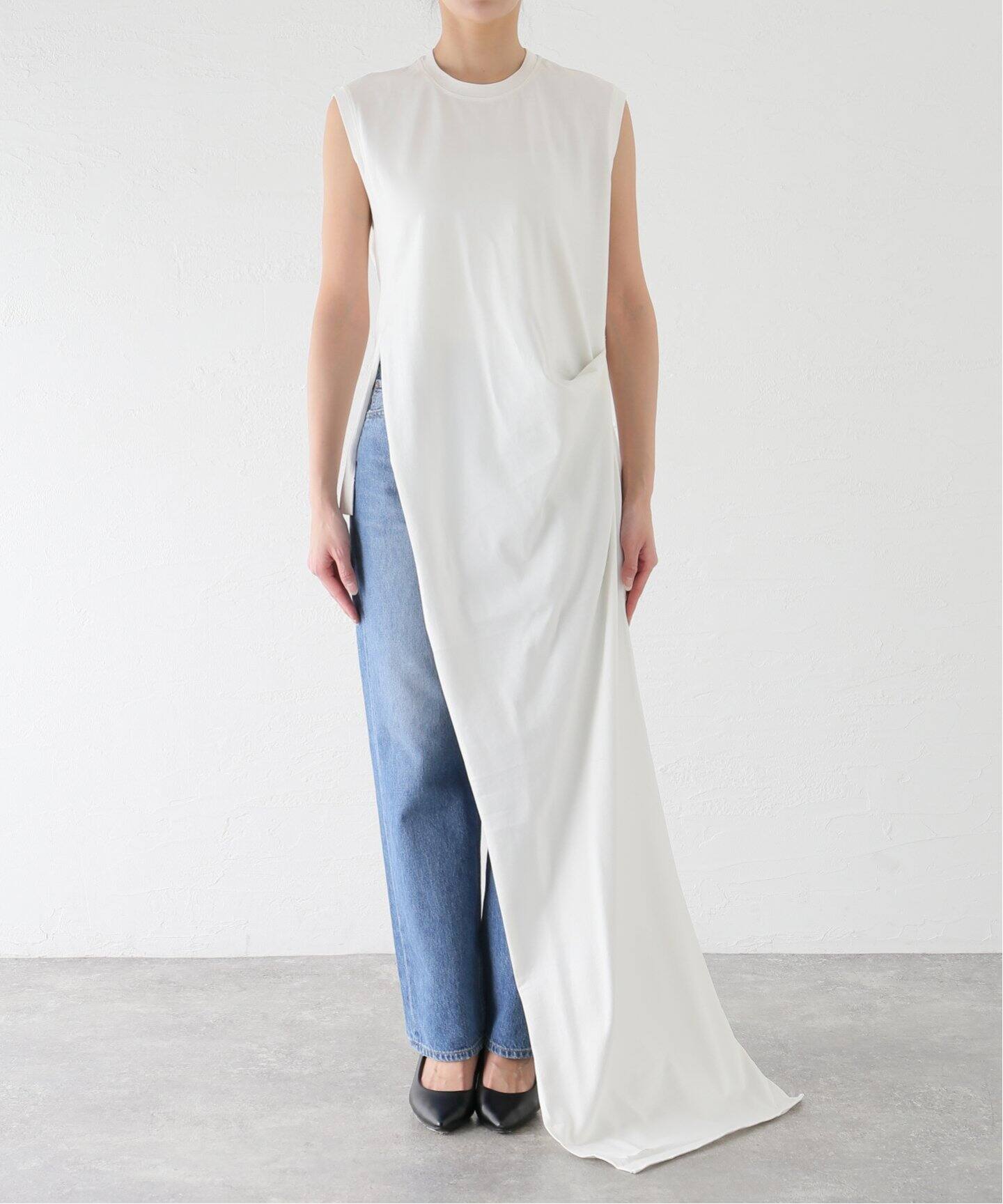 LITKOVSKA/リトコフスカ WAIST TWISTED COTTON Tshirts Tシャツ