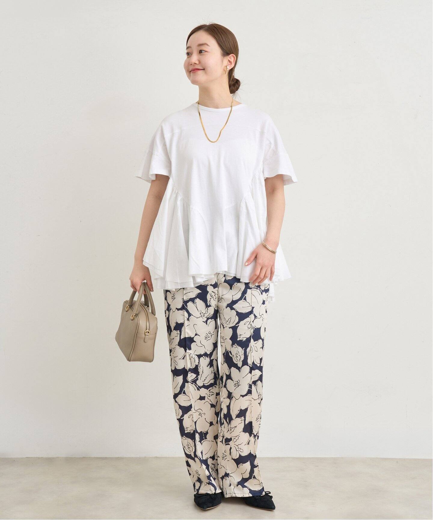 AAYUSHI/アユーシ ロングティアードフリルテールトップス（Tシャツ 