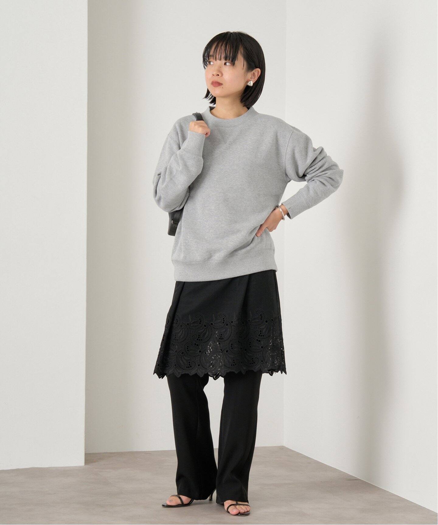 LOOPWHEELER for LOWERCASE 別注 ライトツリウラケ ルーズフィット