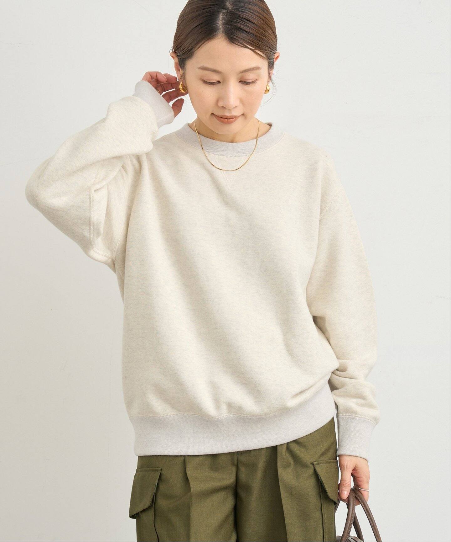 LOOPWHEELER Hオレンジ リラックスフィット　スウェット LOOPWHEELER Hオレンジ リラックスフィット スウェット