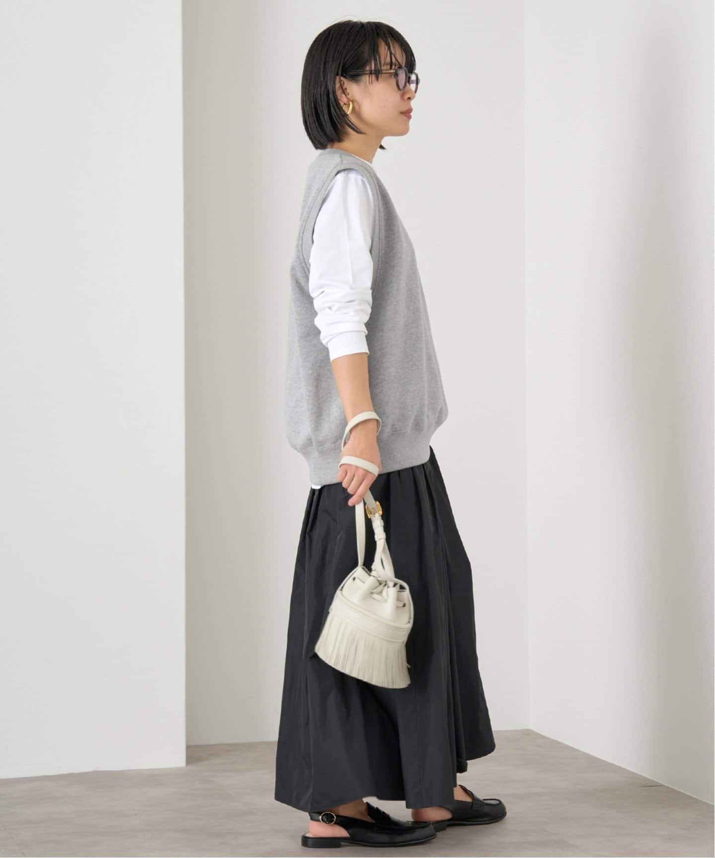 LOOPWHEELER for LOWERCASE 別注 ライトツリウラケ Vネックベスト