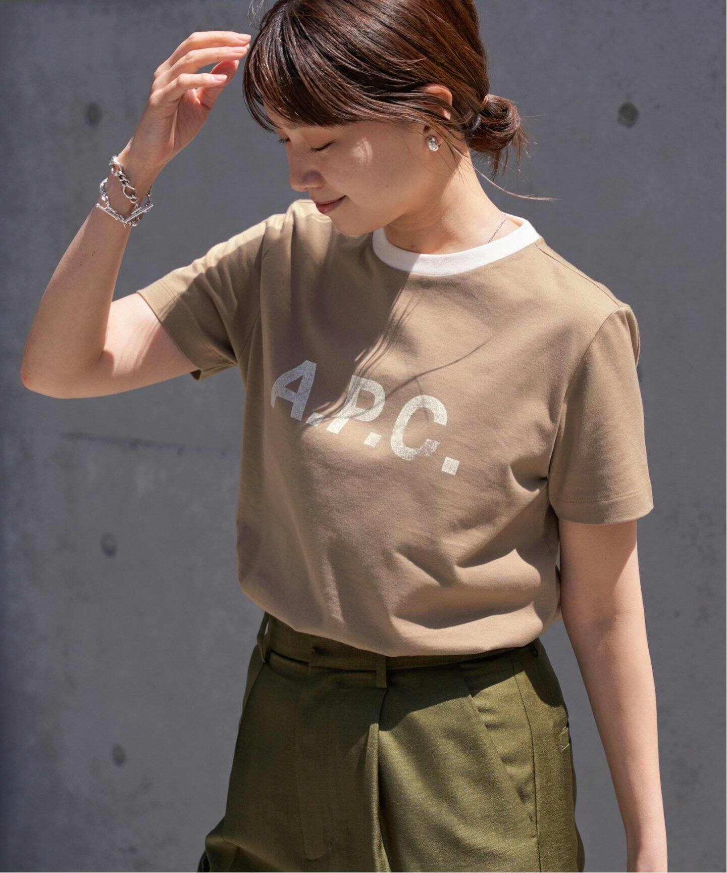 A.P.C./アー・ペー・セー 別注 リンガーTシャツ（Tシャツ