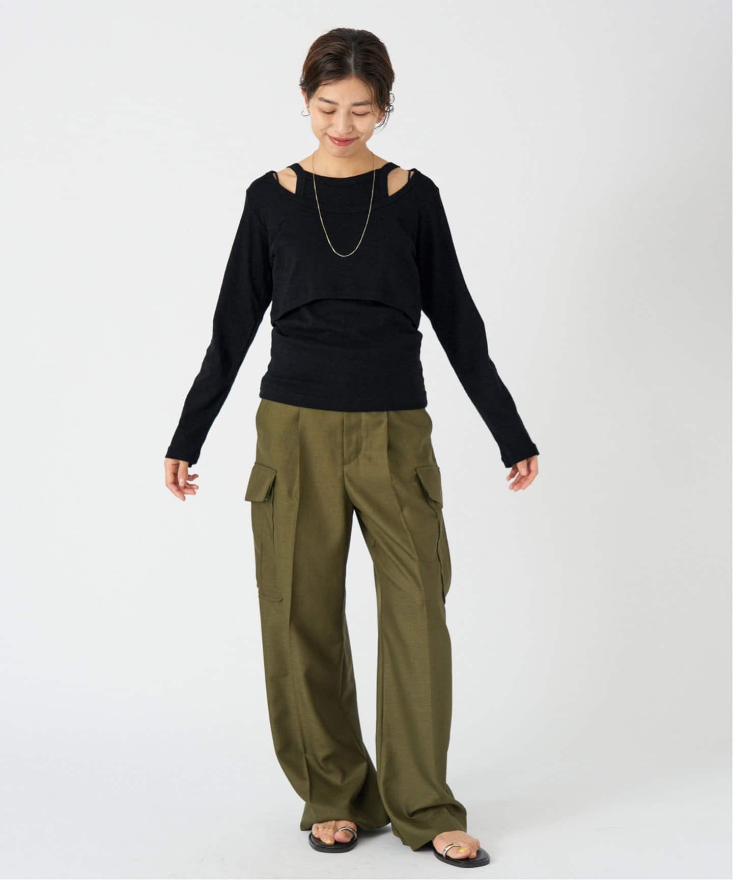 ONIT/オニット SHORT LS TEE+AS CAMI（Tシャツ／カットソー）｜IENA