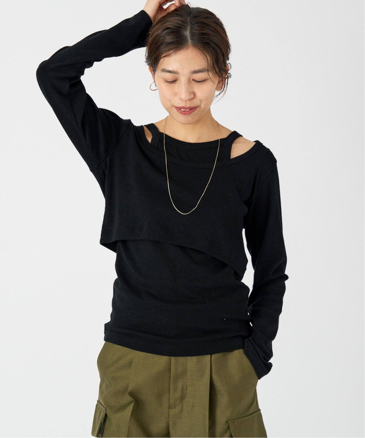 ONIT/オニット SHORT LS TEE+AS CAMI（Tシャツ／カットソー