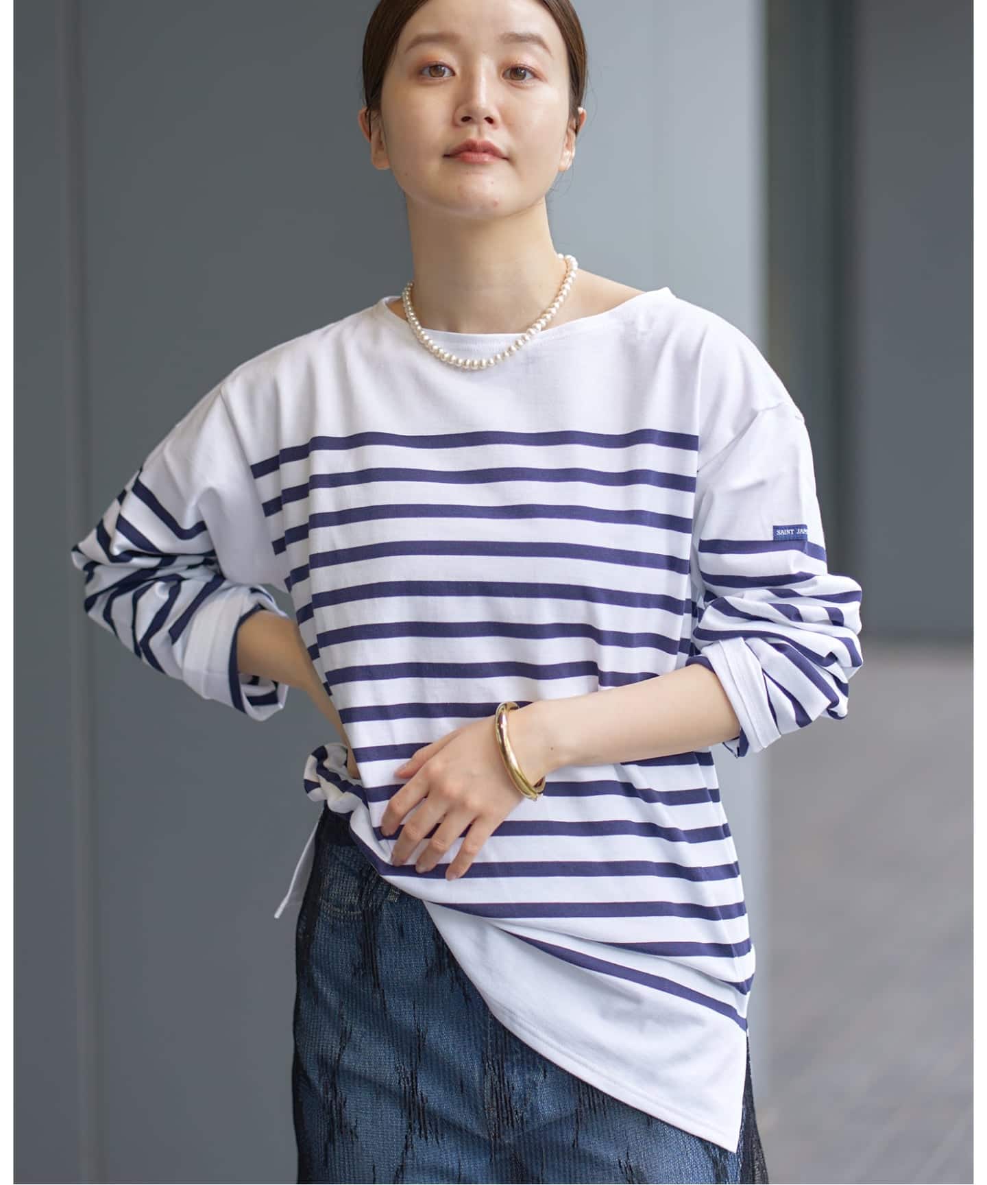 IENA CURRENTAGE カレンテージ ラッセルボーダートップス NEW ARRIVAL》注目の