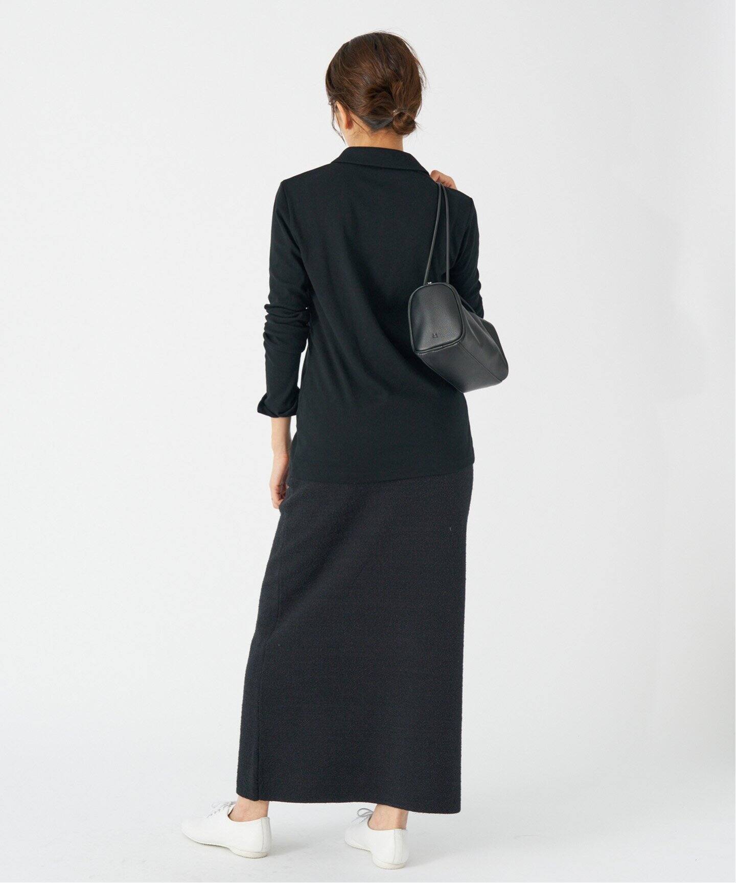 IENA - ELIN 美品　ブラックシャツ　united tokyo ameri IENA IENA（イエナ）の「cottonデザインショートブラウス（シャツ