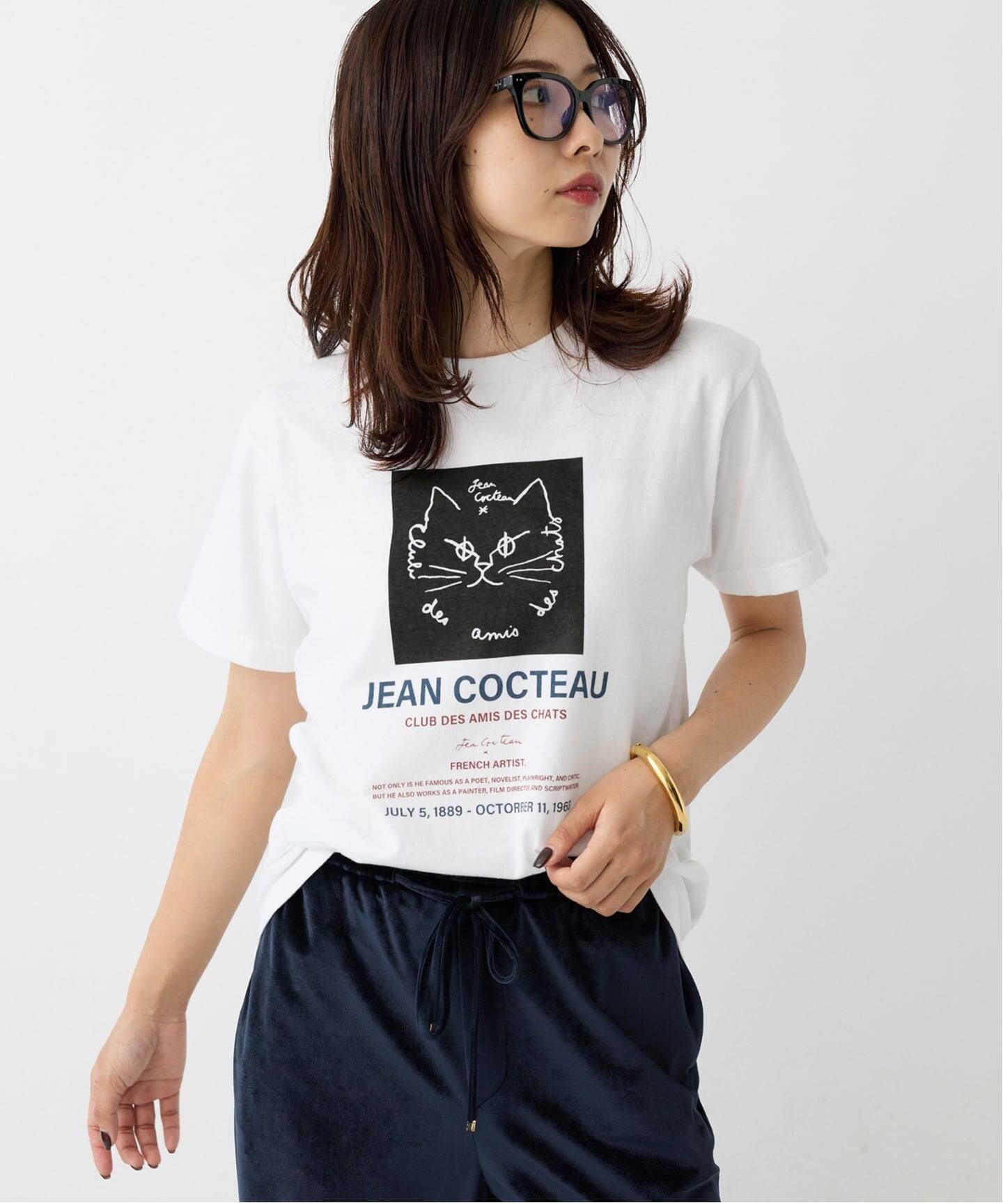 新品タグ付IENA THE CULTURE CODE × Jean Cocteau 別注 CAT Tシャツ（Tシャツ