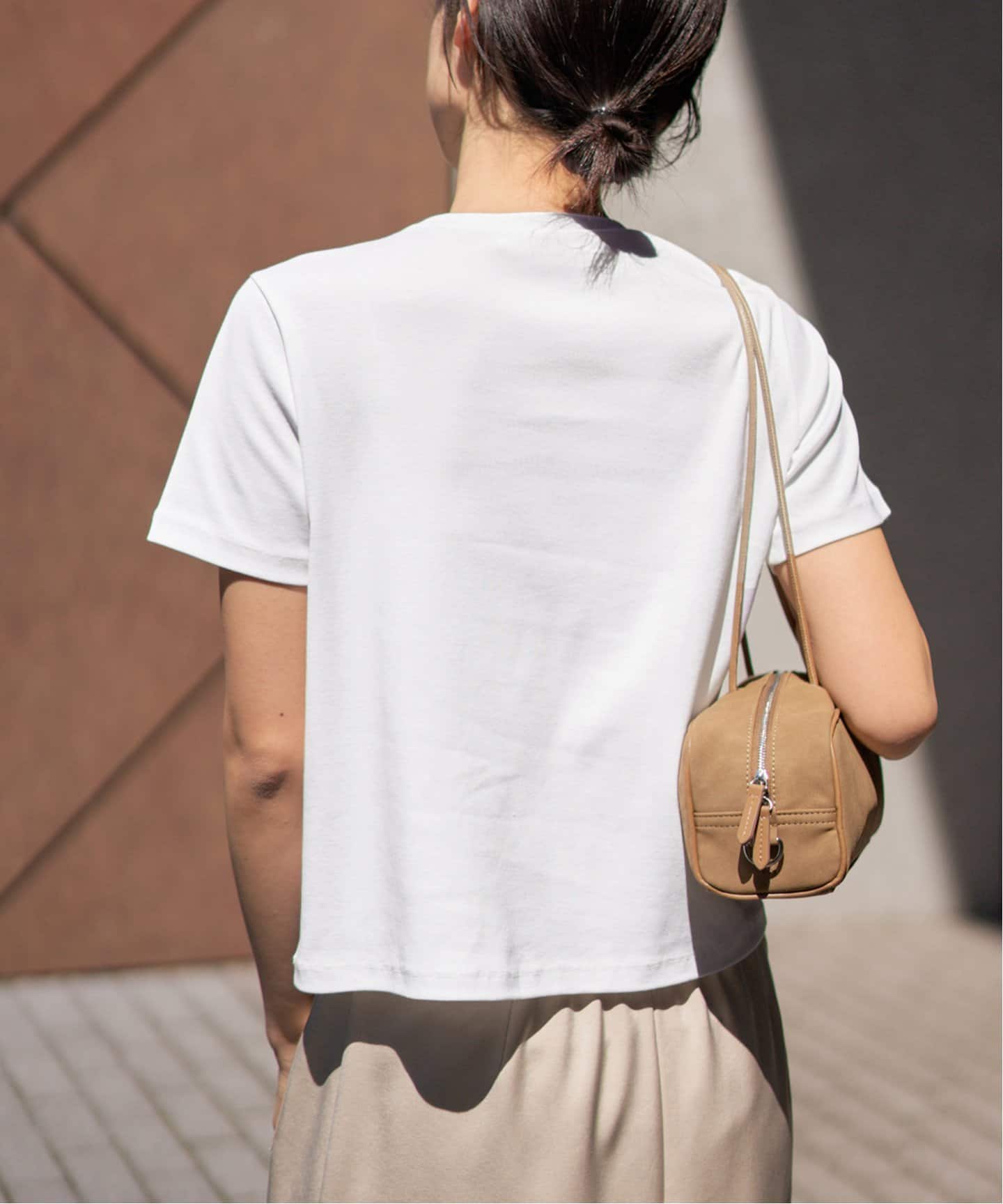 IENA J.B.ATTIRE別注 Cannes コンパクトTシャツ ホワイト J.B.ATTIRE/ジェービーアタイア 別注 Cannes コンパクトTシャツ（T