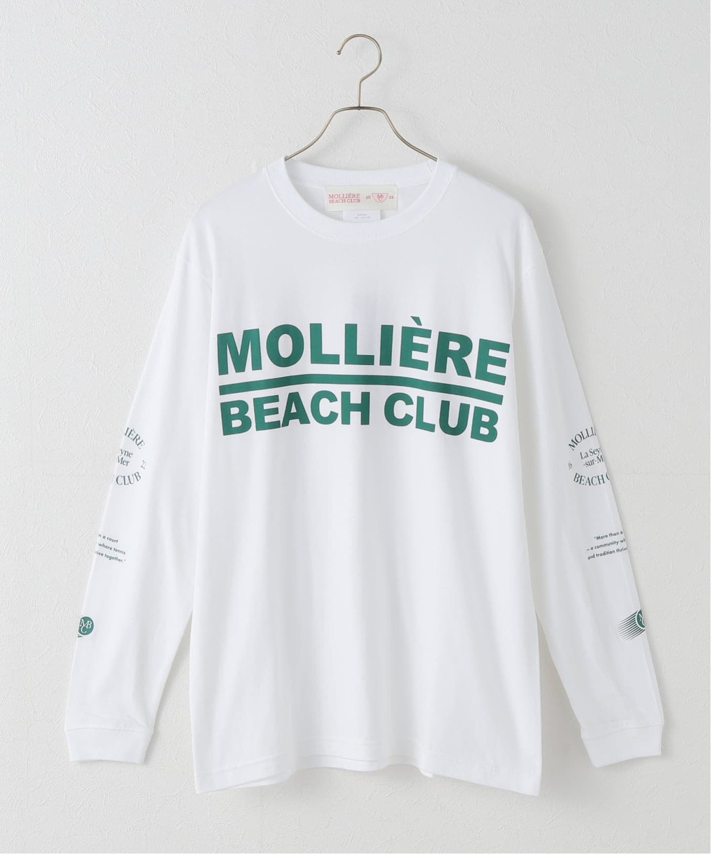 イエナ（IENA）/MOLLIERE BEACH CLUB/モリエール・ビーチ・クラブ ロンT IT250801 MOLLIERE BEACH CLUB/モリエール・ビーチ・クラブ ロンT IT250801（T