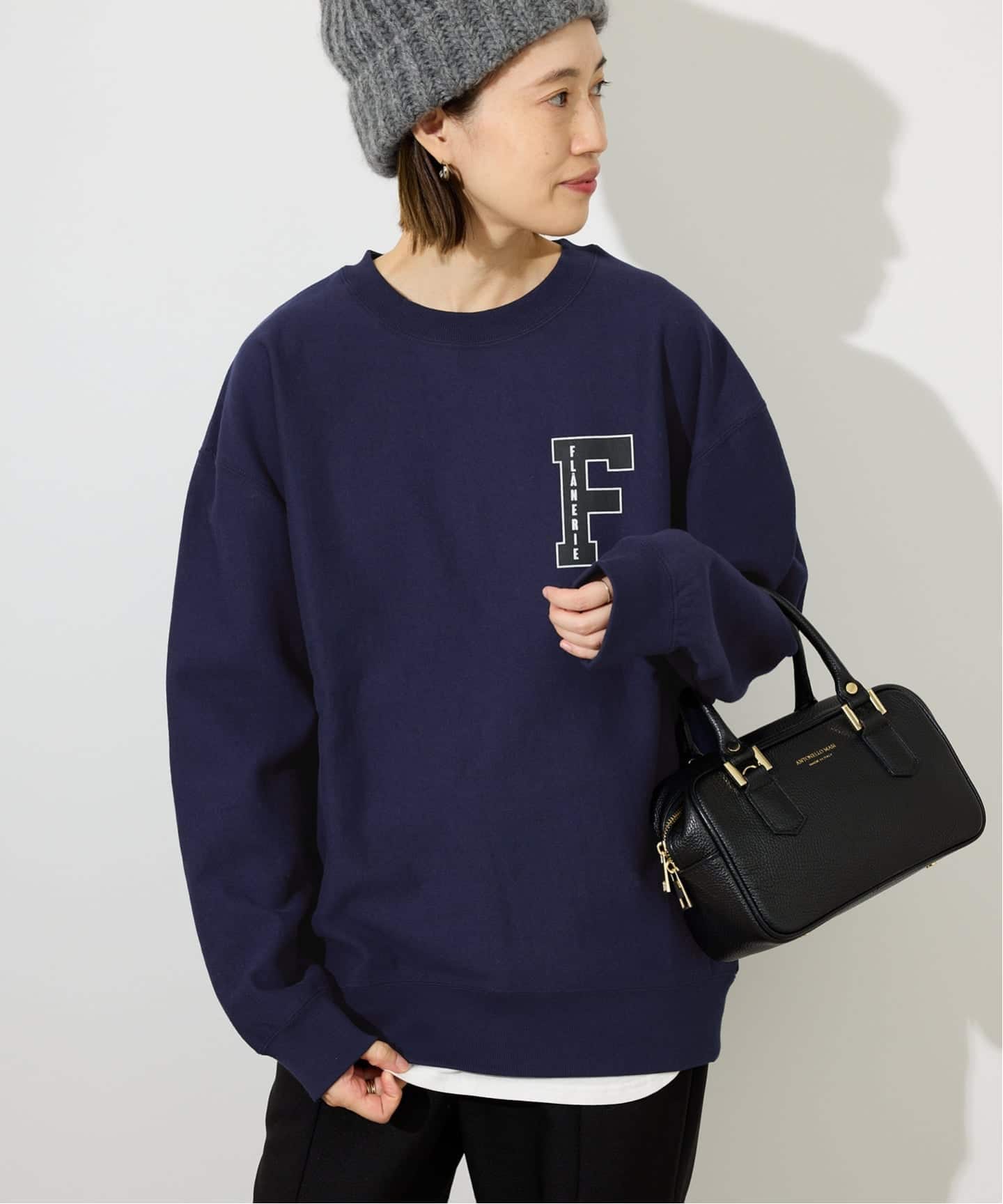 IENA - イエナ ☆裏毛ロゴスウェット☆ネイビー☆タグ付きの通販 by イエナ