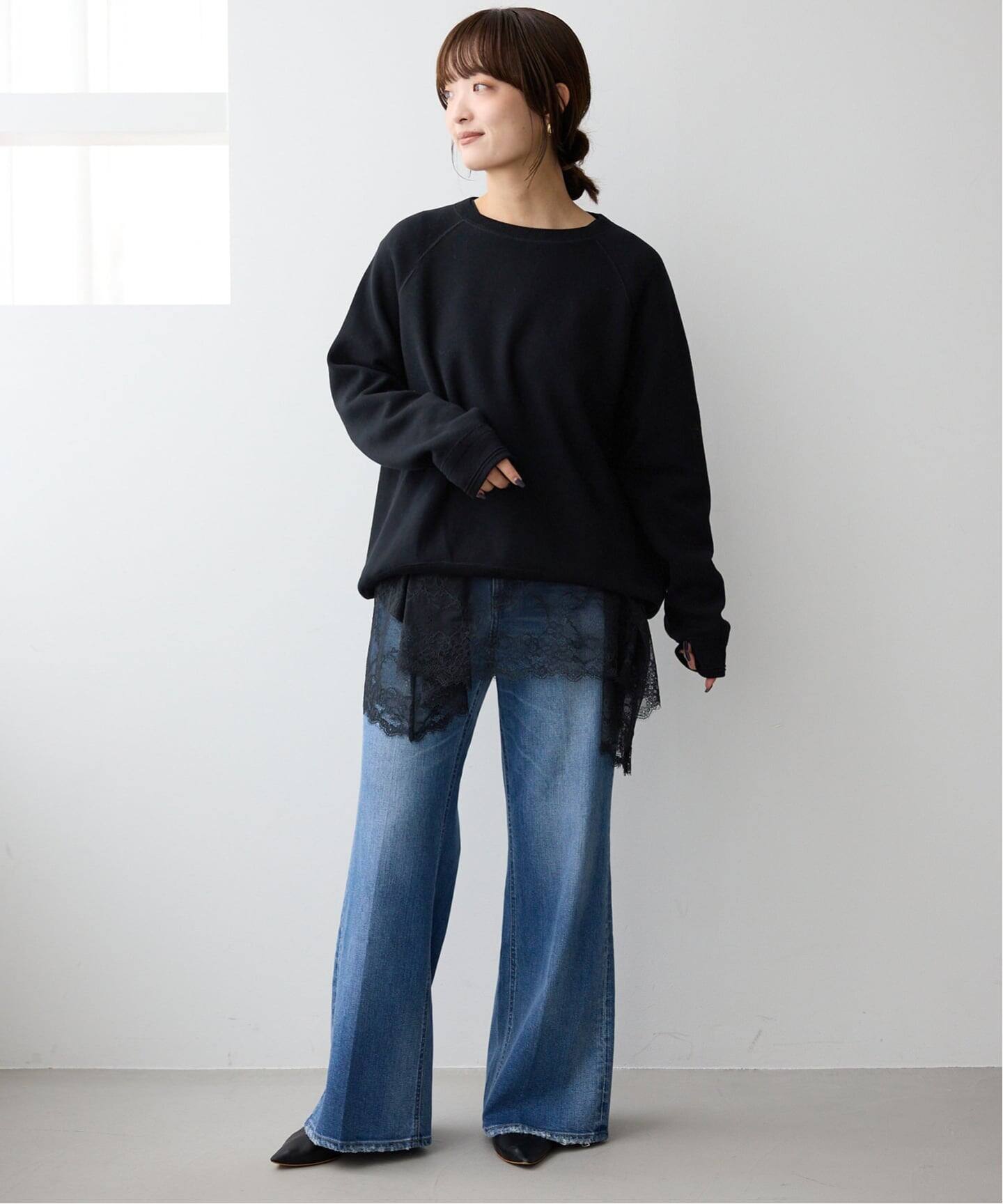 レースコンビカットソー（Tシャツ／カットソー）｜SLOBE IENA