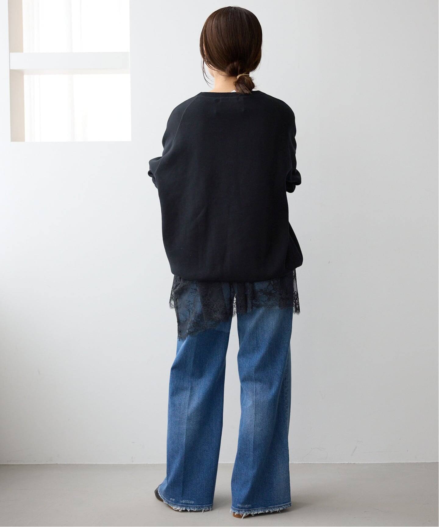 レースコンビカットソー（Tシャツ／カットソー）｜SLOBE IENA