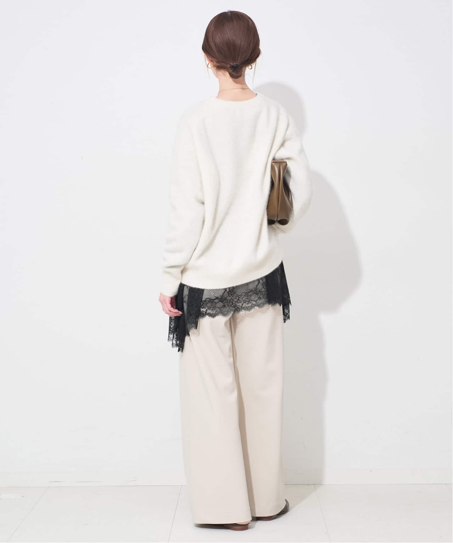 レースコンビカットソー（Tシャツ／カットソー）｜SLOBE IENA