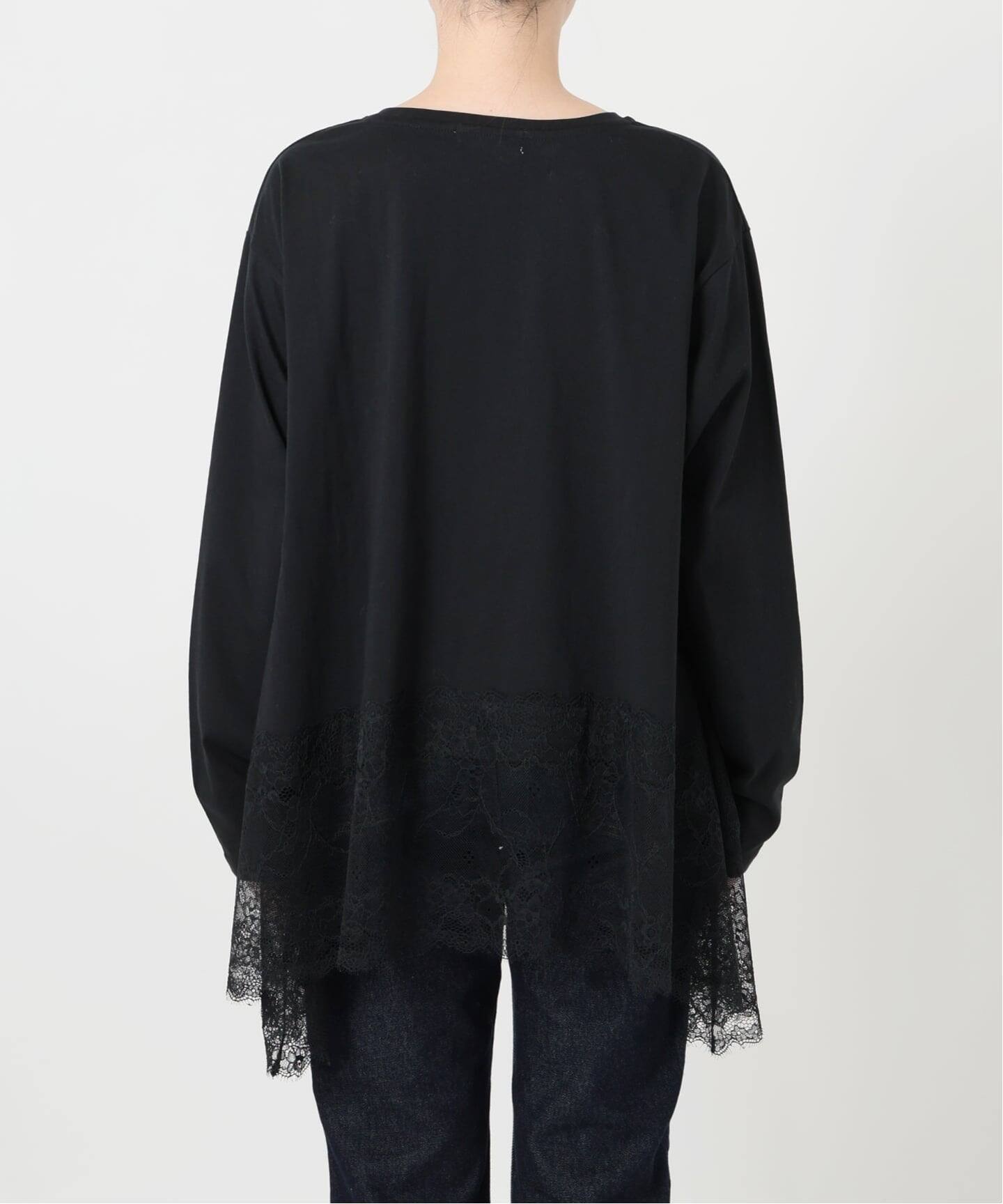 レースコンビカットソー（Tシャツ／カットソー）｜SLOBE IENA