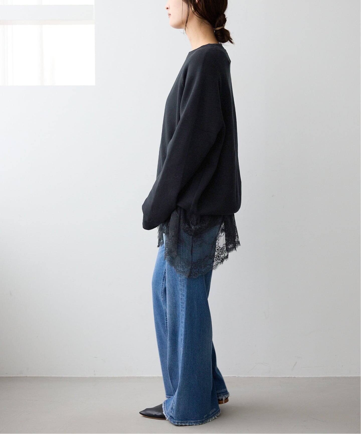 追加2》レースコンビカットソー（Tシャツ／カットソー）｜SLOBE IENA