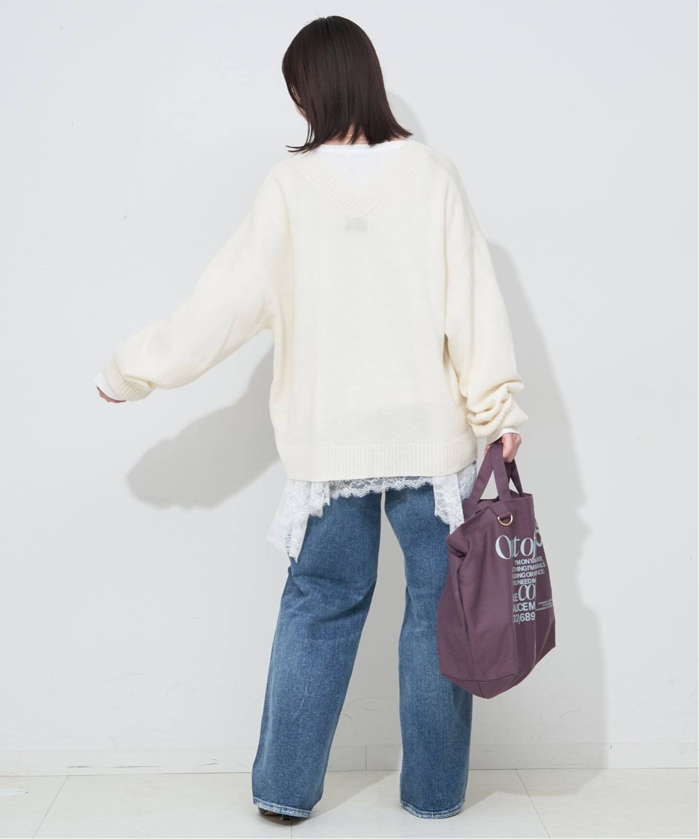 追加2》レースコンビカットソー（Tシャツ／カットソー）｜SLOBE IENA