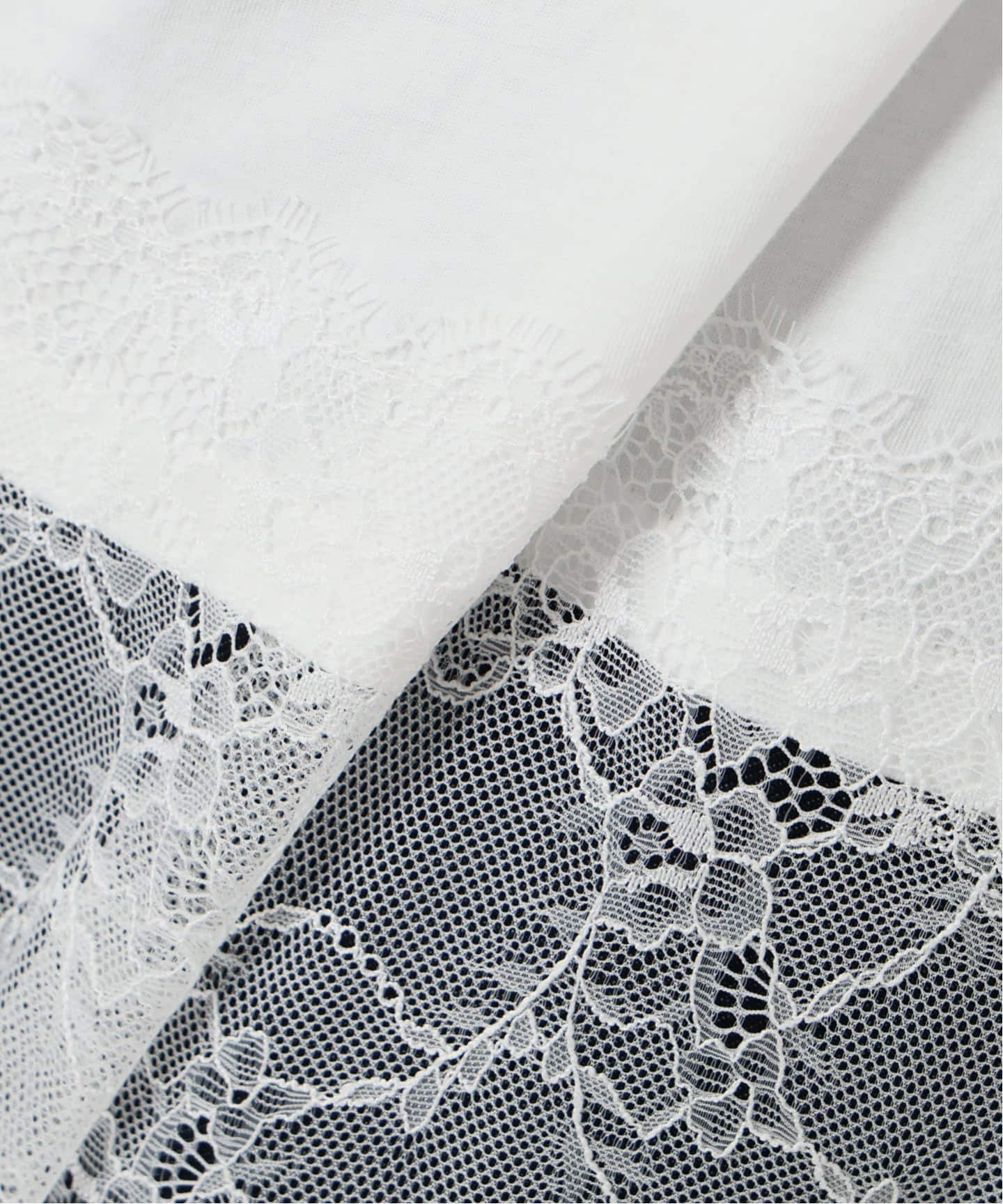 Slobe iena レースコンビカットソー　ロンT 追加2》レースコンビカットソー（Tシャツ/カットソー）｜SLOBE IENA