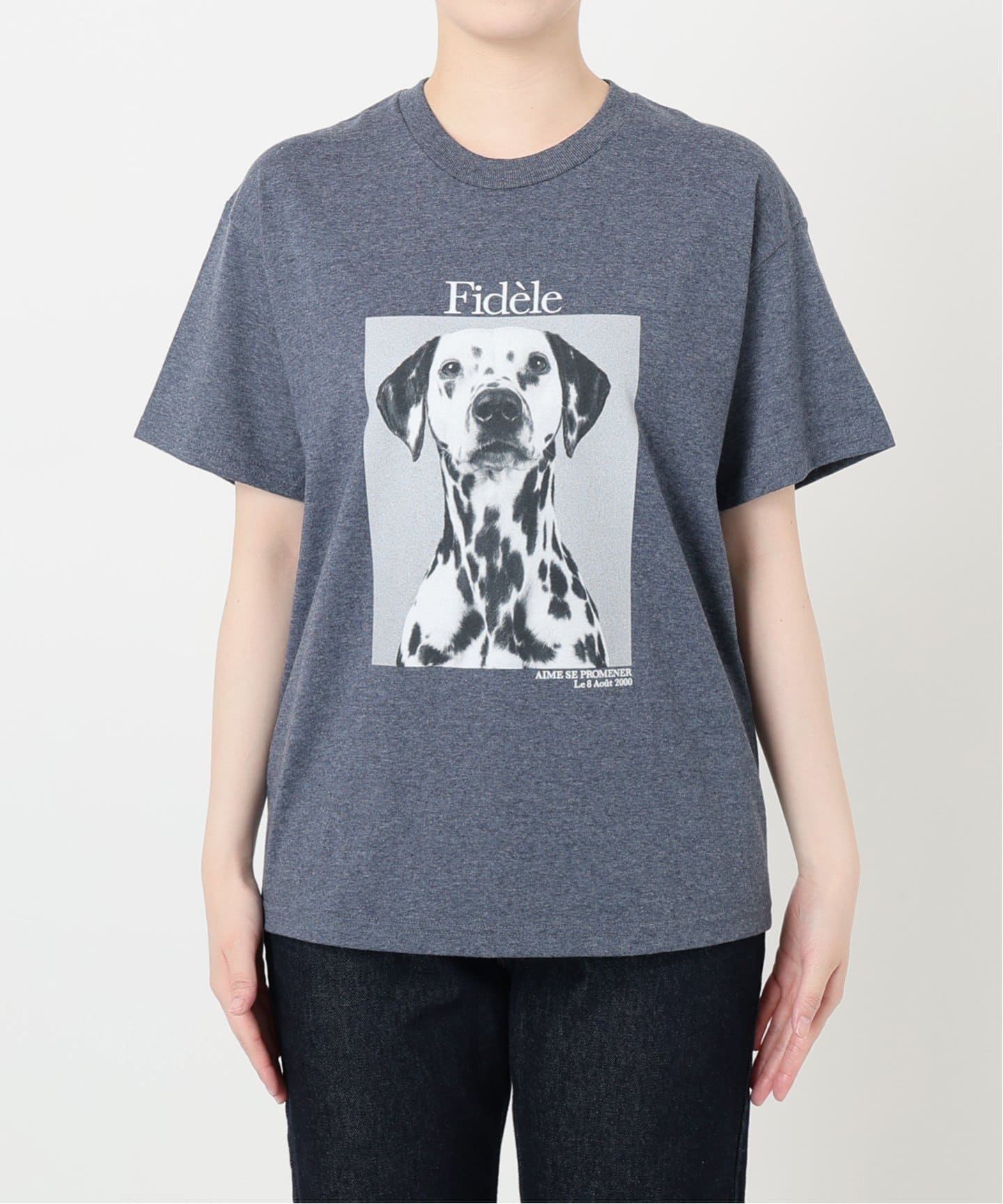 SLOBE IENAスローブイエナdog&cat Photo Tシャツ ブラック DOG PHOTO TEE(Tシャツ/カットソー)|SLOBE IENA(スローブ