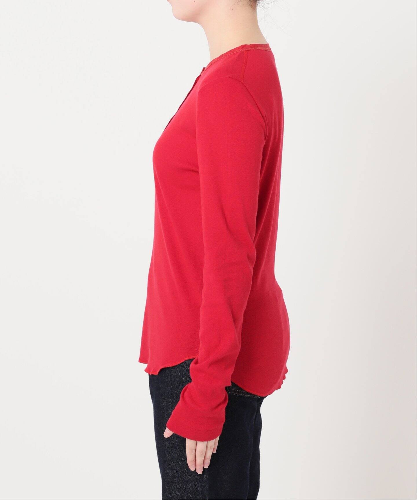 スラブリブヘンリーネックロンTEE（Tシャツ／カットソー）｜SLOBE IENA