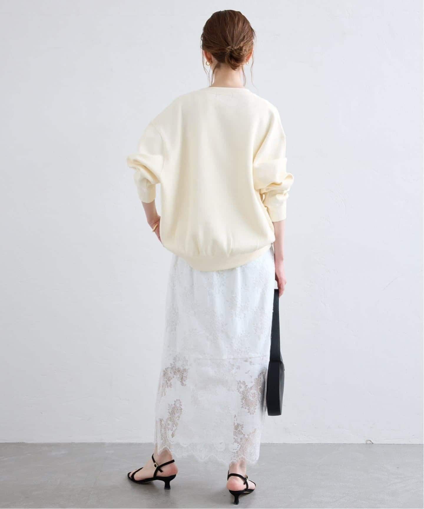 追加》ダブルフェイスジャージースナップカーディガン（カーディガン