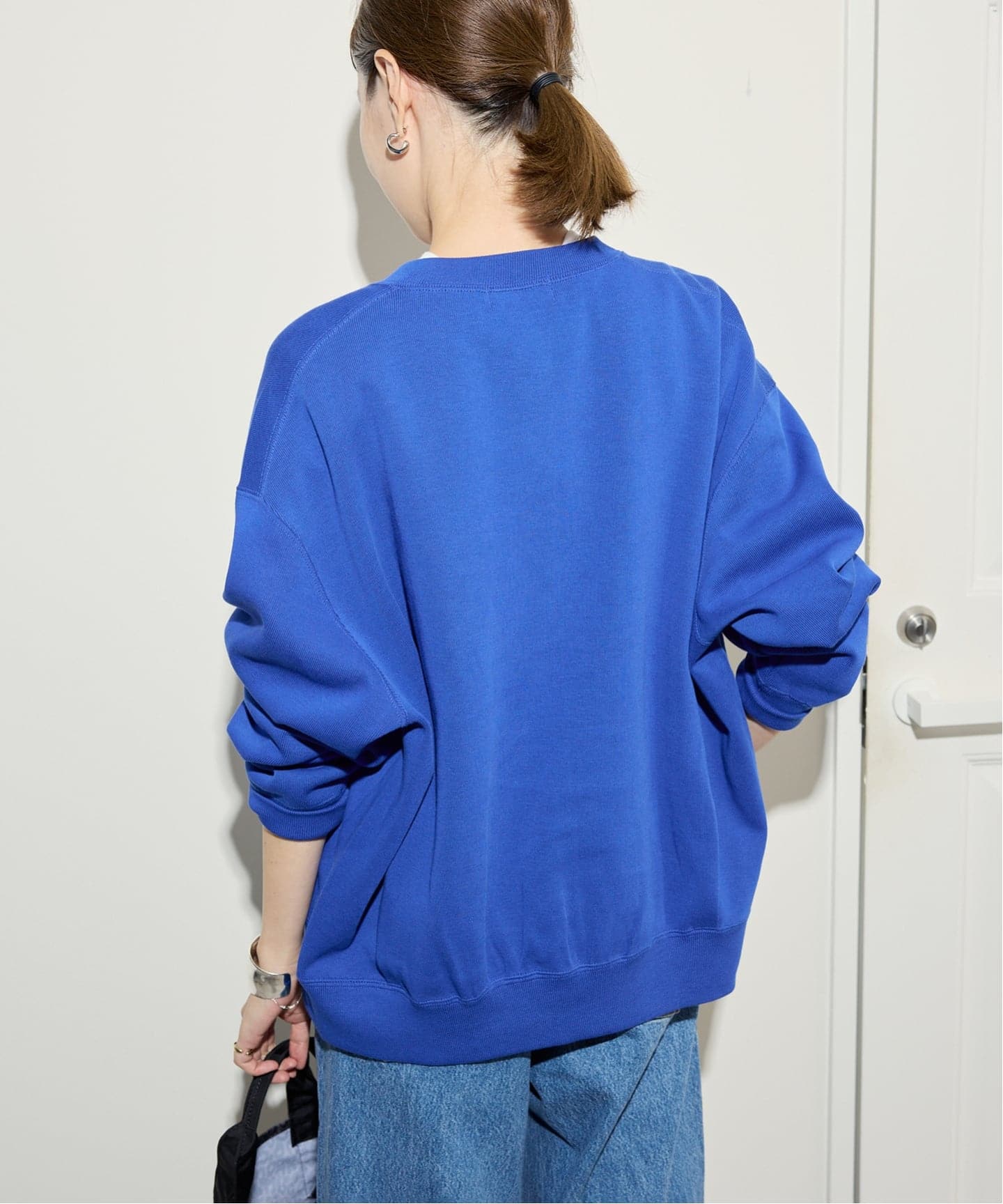 美品★SLOBE IENA ダブルフェイスジャージースナップカーディガン 追加3》ダブルフェイスジャージースナップカーディガン