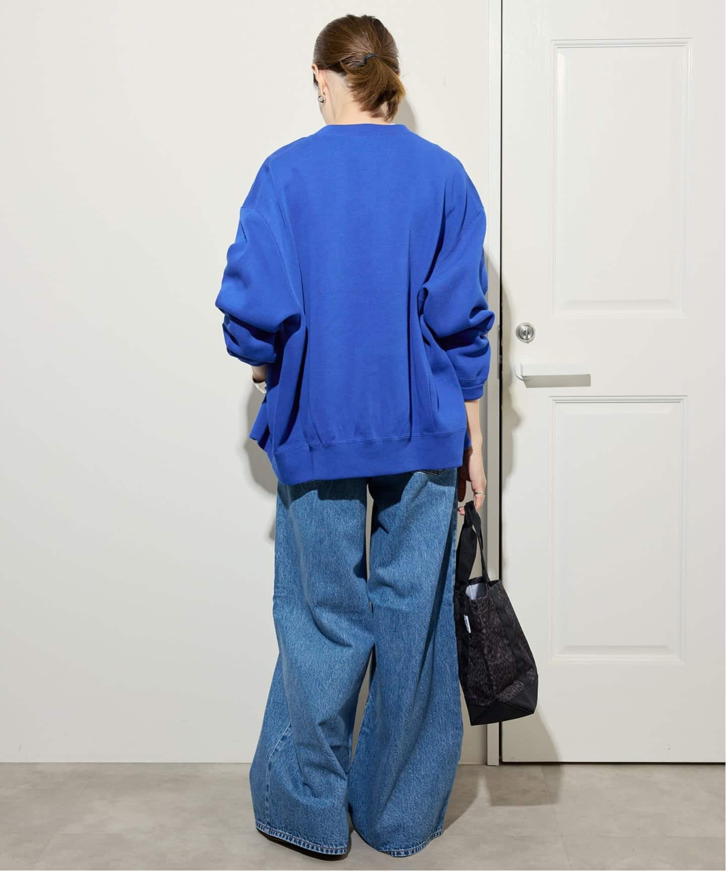 追加》ダブルフェイスジャージースナップカーディガン（カーディガン