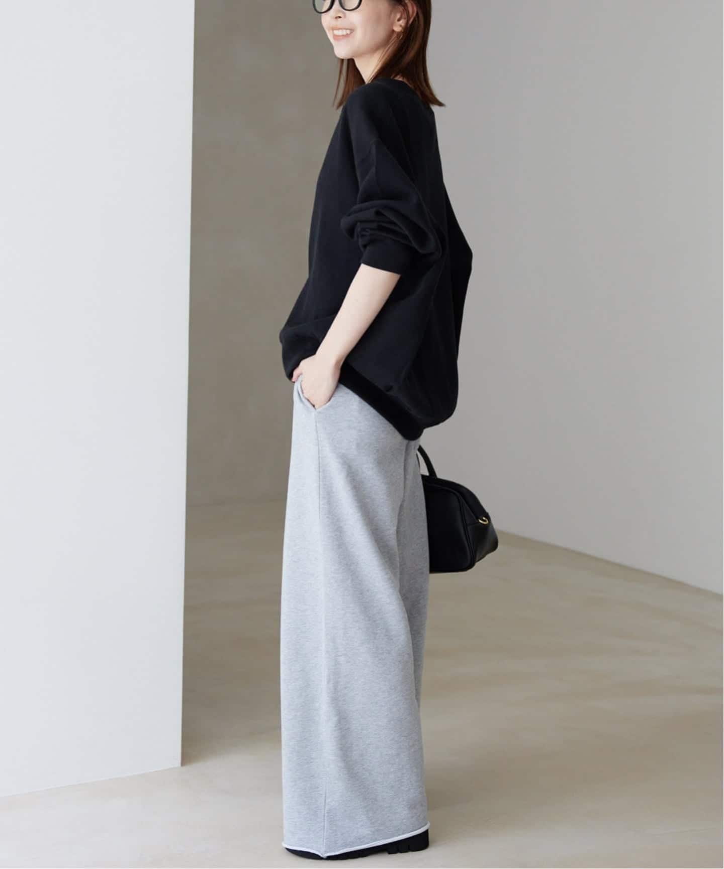 WEB限定/追加3》ダブルフェイスジャージースナップカーディガン