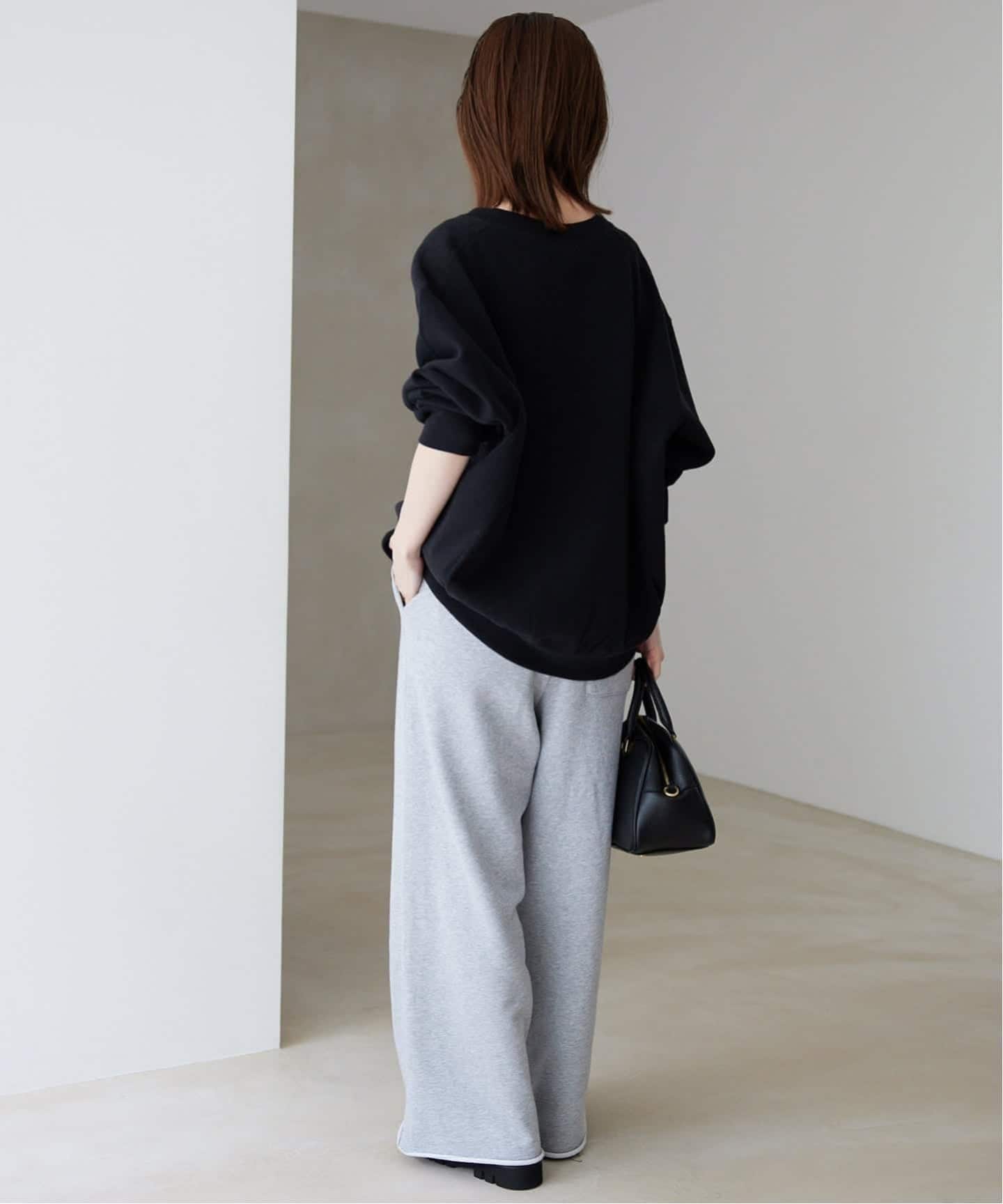 WEB限定/追加3》ダブルフェイスジャージースナップカーディガン