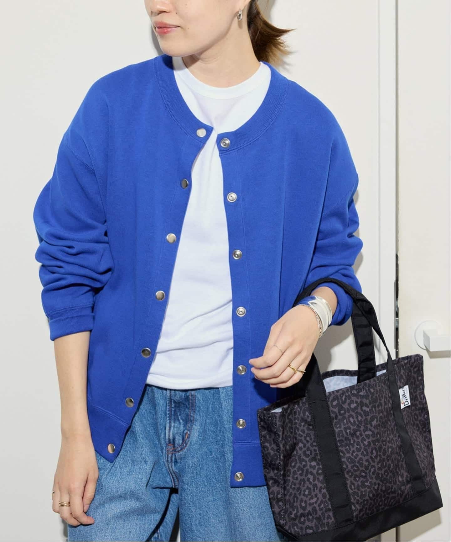 SLOBE IENA ダブルフェイスクルーカーディガン ダブルフェイスクルーカーディガン | スローブ イエナ(SLOBE IENA