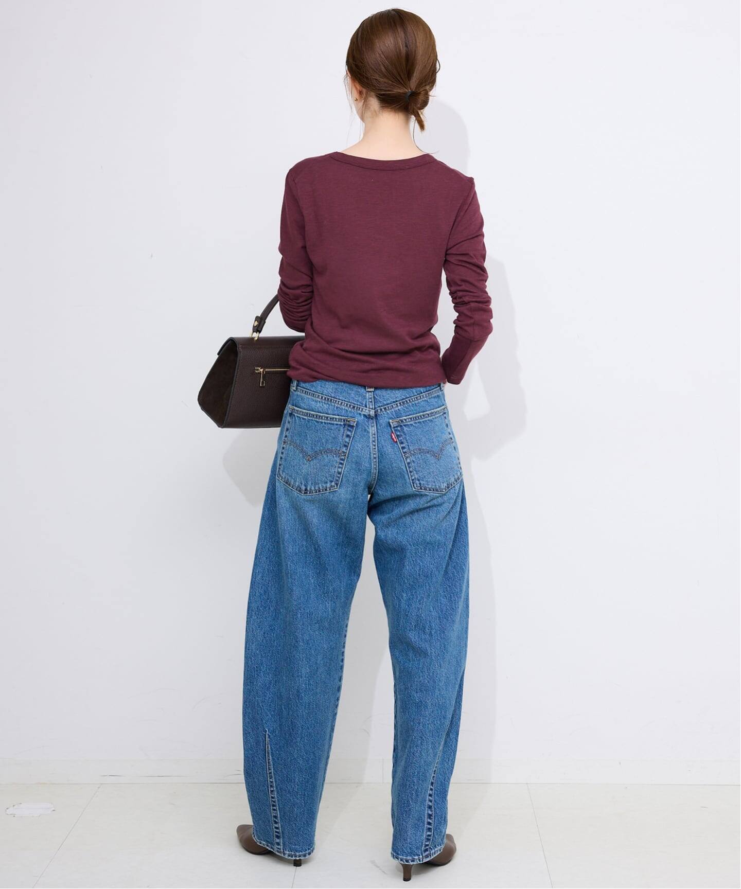 スローブイエナ　SLOBE IENA スラブ天竺クルーネックロンTEE 2枚 SLOBE IENA（スローブイエナ）の「《追加2》スラブ天竺クルー