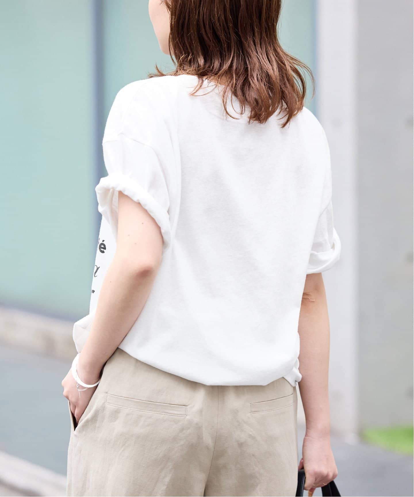 IENA LA BOUCLE  BIGロゴTシャツ【ホワイト】未使用 IENA LA BOUCLE PARIS DOG Tシャツ（Tシャツ／カットソー）｜IENA