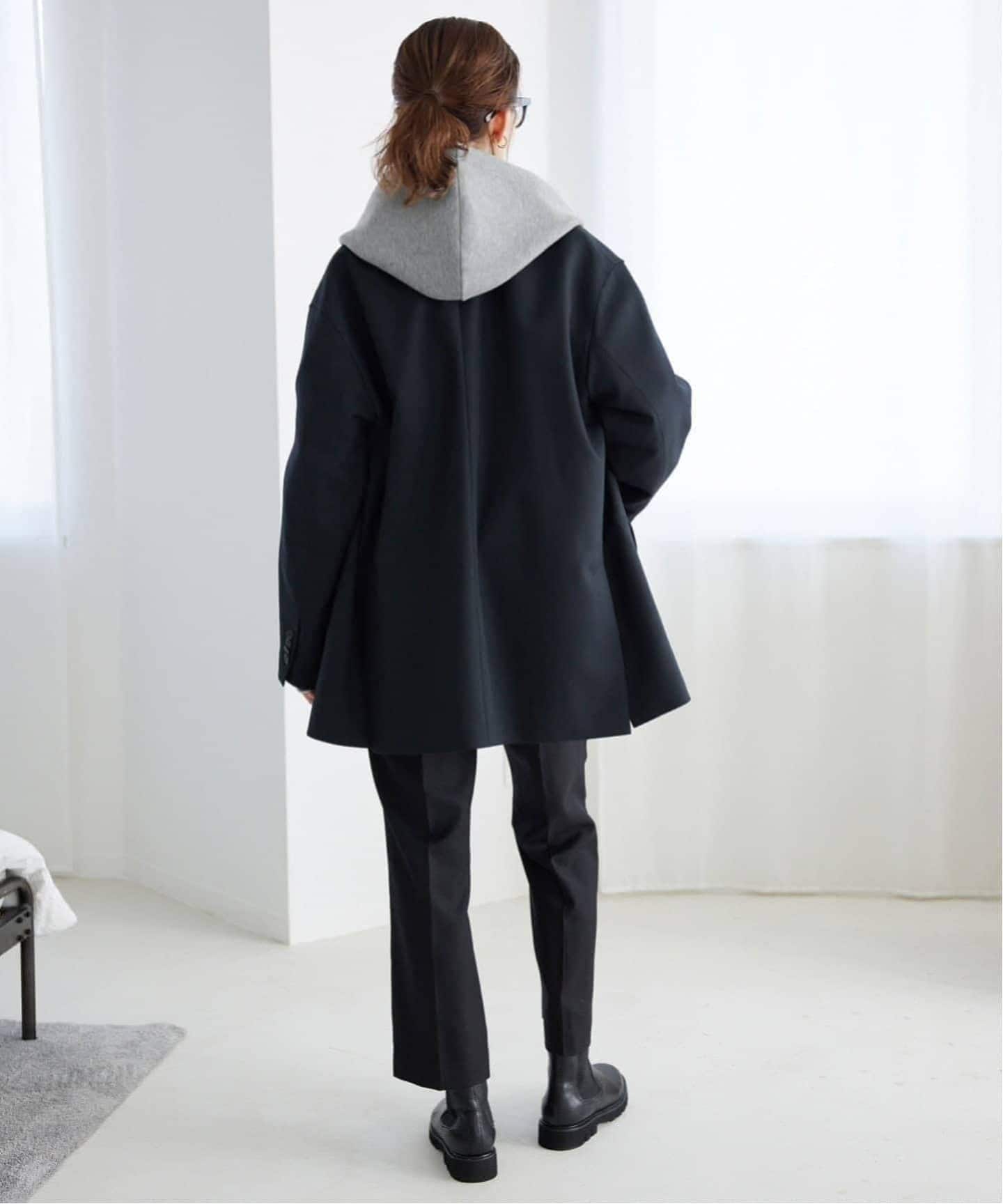 未使用品☆スローブイエナ ボリュームジップアップフーディ　グレー　フリー 追加5》ボリュームジップアップフーディー（パーカー）｜SLOBE
