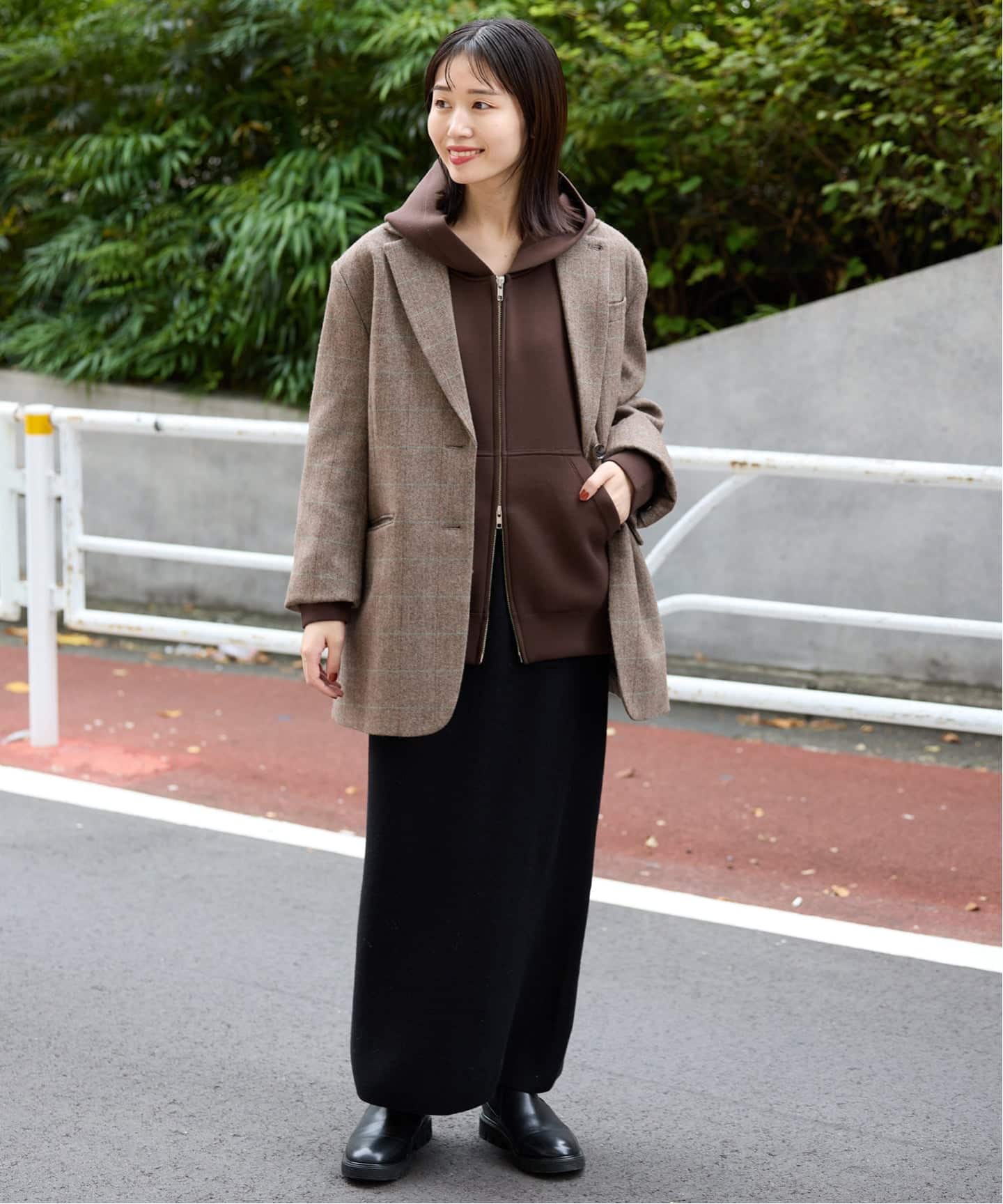 WEB限定カラー有り》ボリュームジップアップフーディー