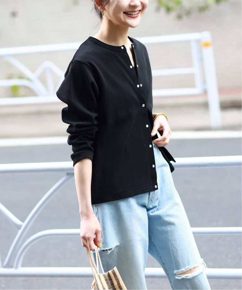 WEB限定/追加》フライスパールボタンカーディガン（カーディガン  