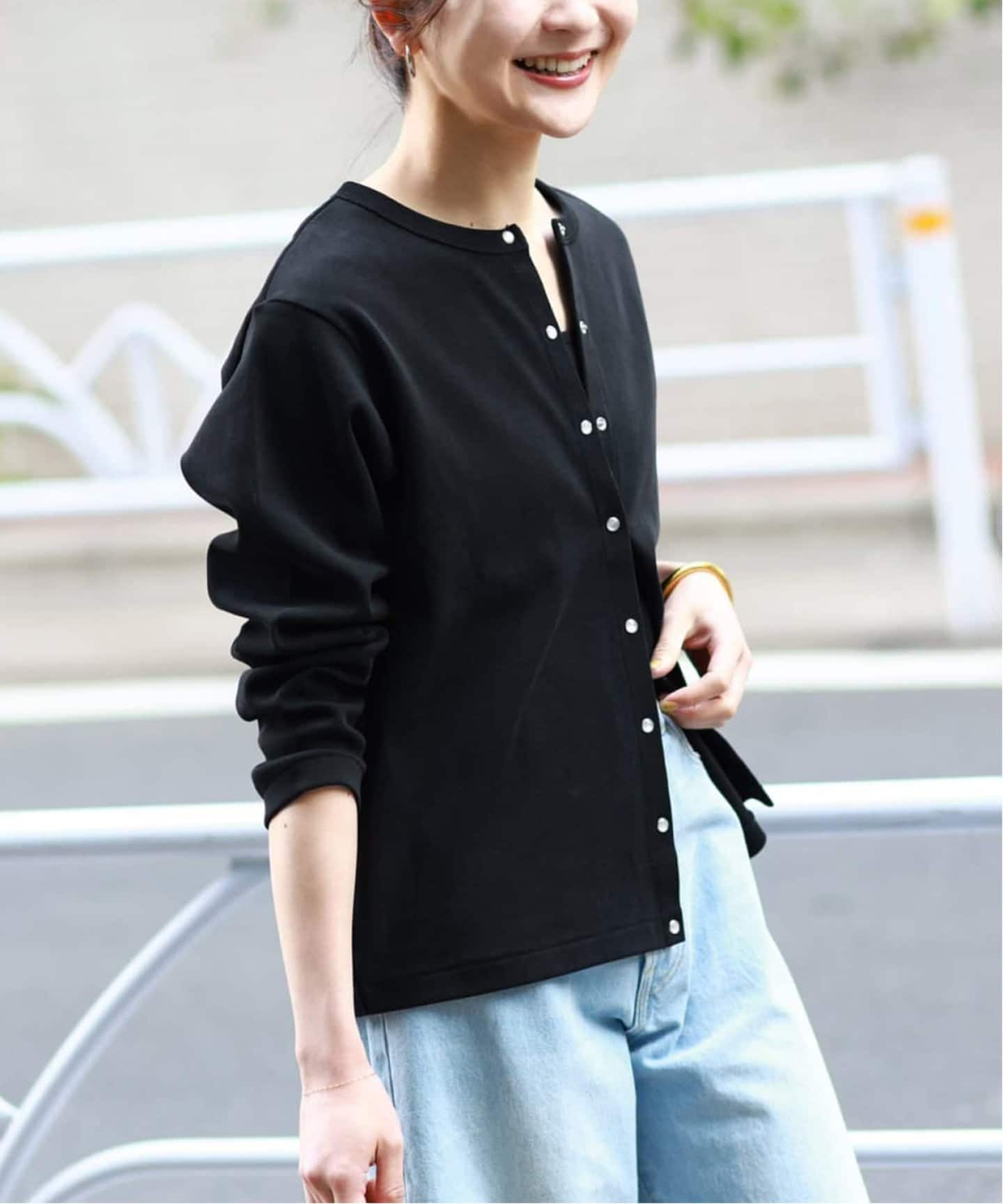 WEB限定/追加》フライスパールボタンカーディガン（カーディガン