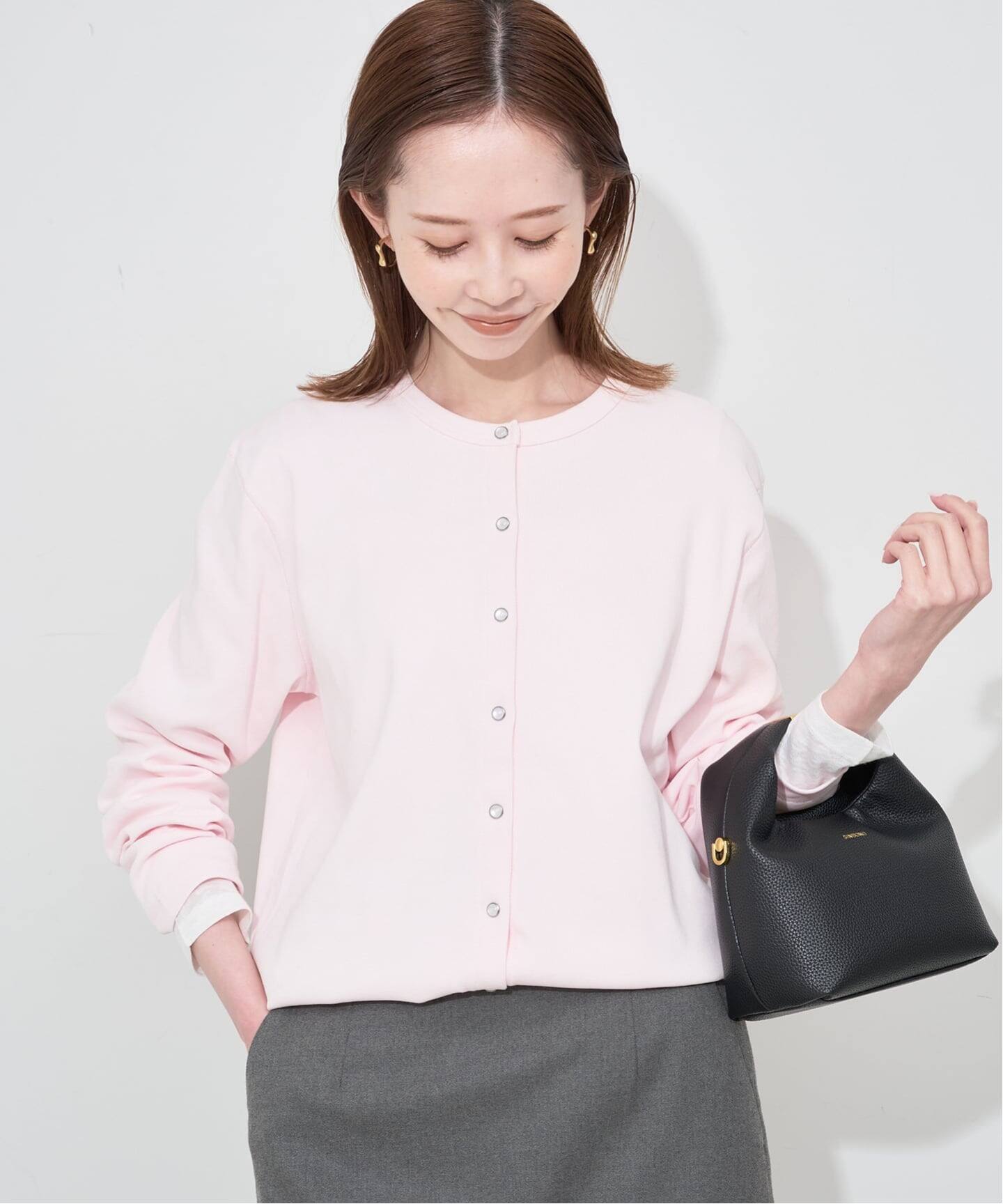 WEB限定/追加》フライスパールボタンカーディガン（カーディガン