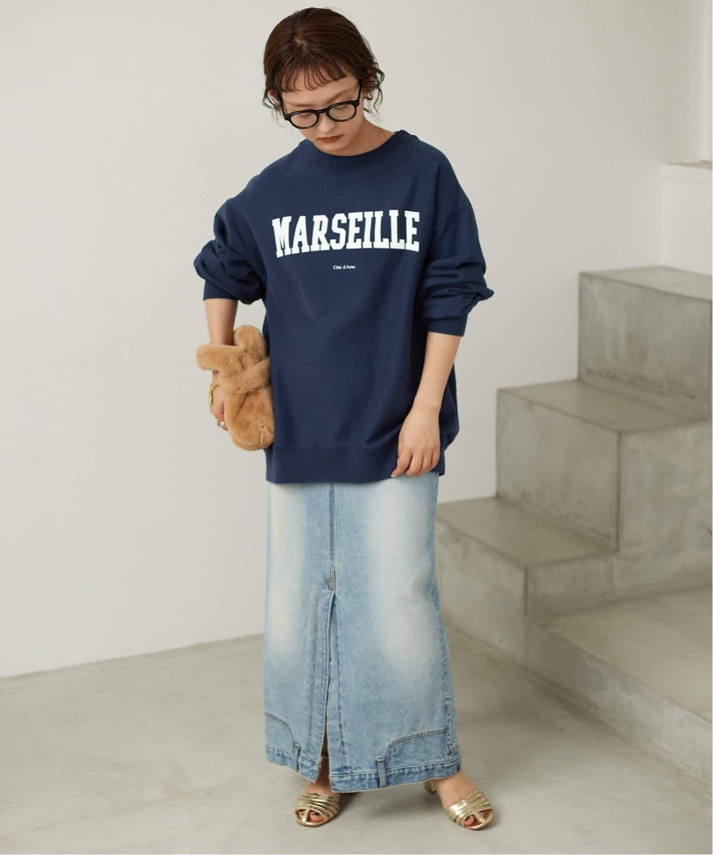 WEB限定/追加》MARSEILLE ロゴスウェット（スウェット）｜SLOBE IENA 