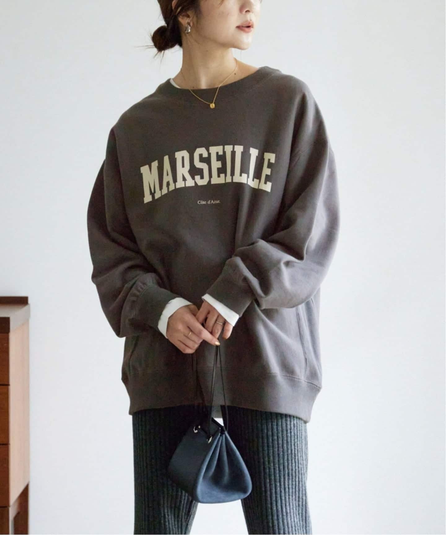 スローブイエナ MARSEILLE スウェット SLOBE IENA｜《WEB限定/追加予約》MARSEILLE ロゴスウェット