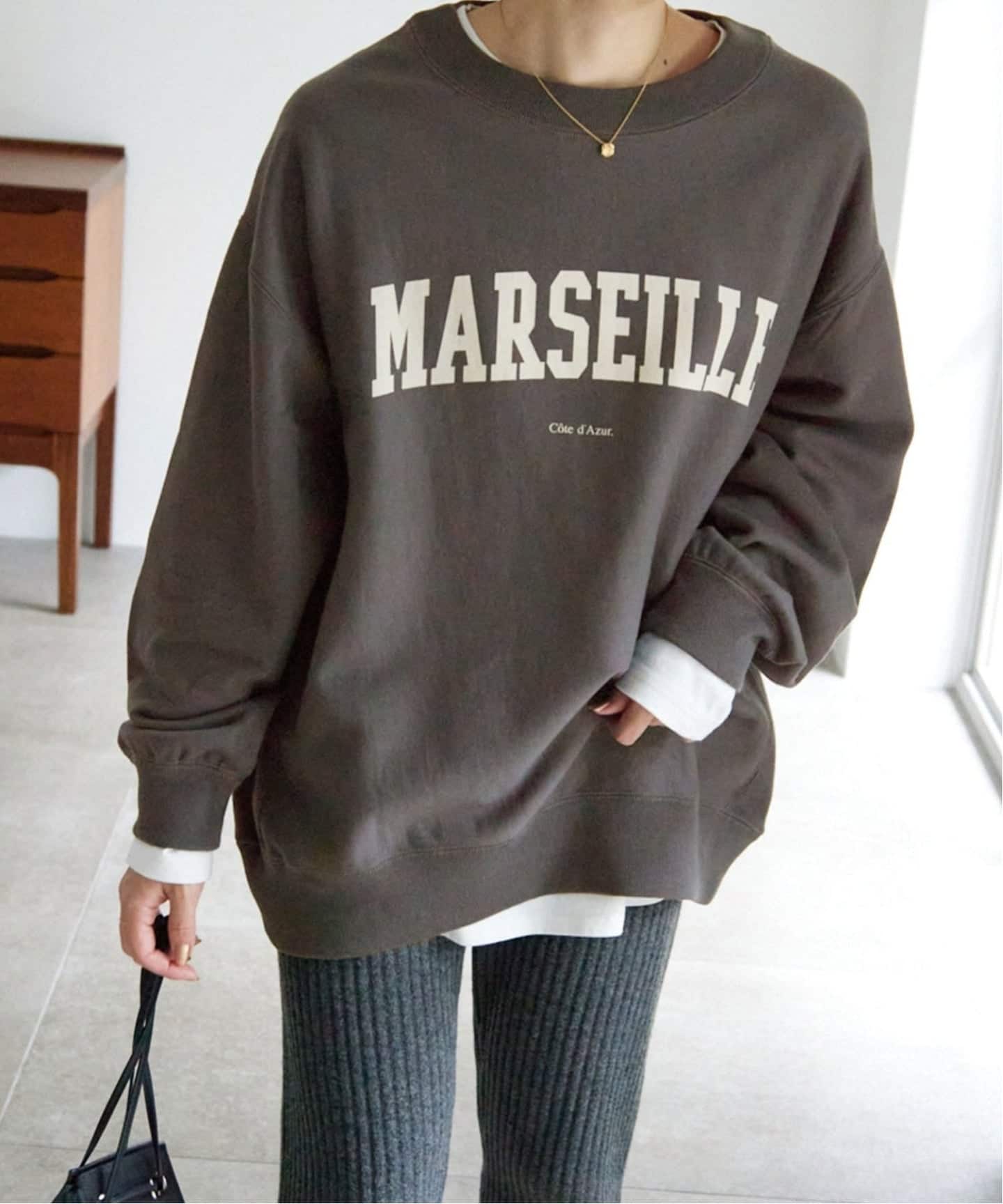@kaikun様　SLOBE IENA　MARSEILLE ロゴスウェット SLOBE IENA｜《WEB限定/追加予約》MARSEILLE ロゴスウェット